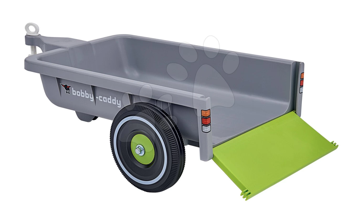 Set Rutscher Auto Flower BIG Bobby Car Klassisch Rosa Und Anhänger Trolley Mit Kennzeichen Ab 12 Monaten – Bild 7