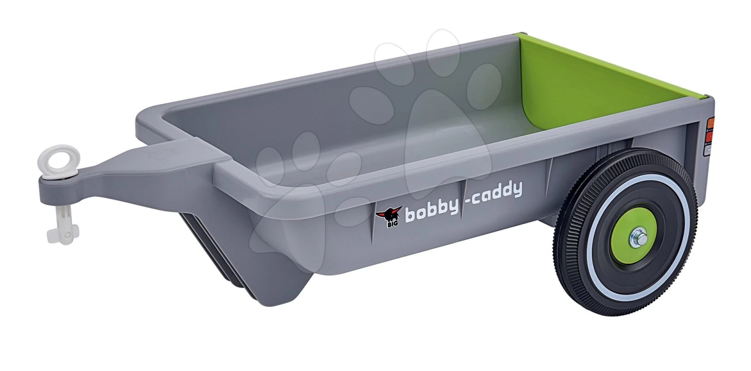 Set Rutscher Auto Flower BIG Bobby Car Klassisch Rosa Und Anhänger Trolley Mit Kennzeichen Ab 12 Monaten – Bild 17