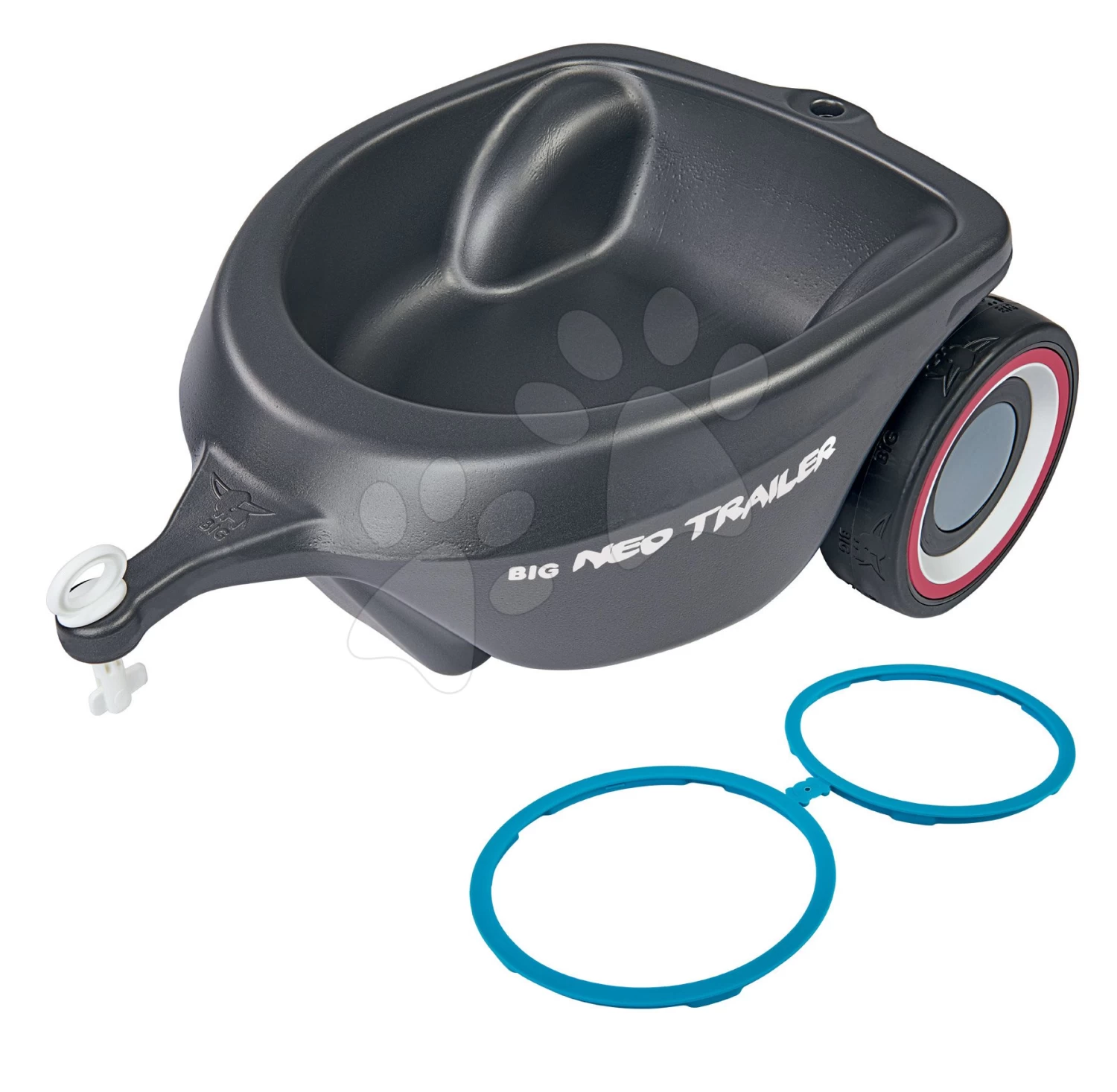 Rutscherset Bobby Car Neo Anthrazit BIG Sound Mit Wechselbaren Felgen Mit Ovalem Anhänger Und Führungsschiene Mit Ergonomischer Rückenlehne – Bild 15