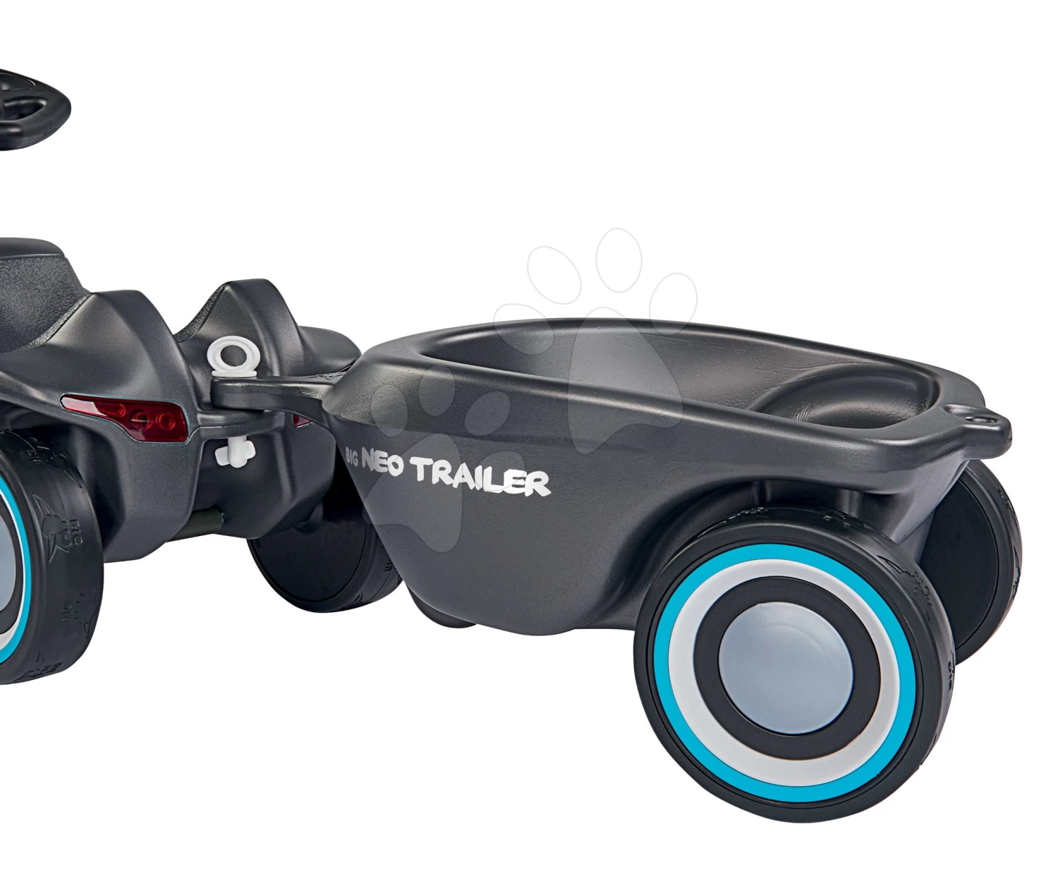 Ovaler Anhängeranhänger Für Alle BIG Rutschfahrzeuge Türkis Und Pink Ab 12 Monaten New & Classic & Neo & Next