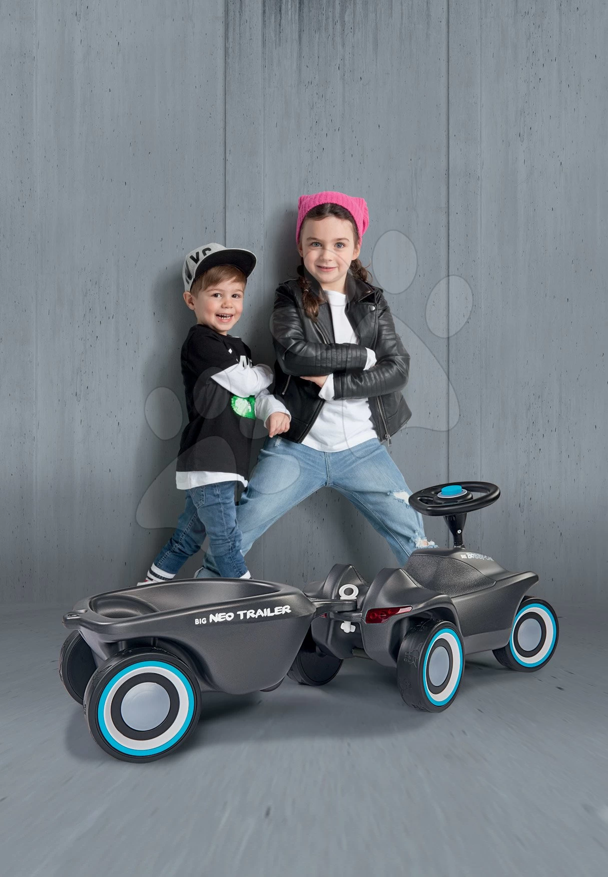 Ovaler Anhängeranhänger Für Alle BIG Rutschfahrzeuge Türkis Und Pink Ab 12 Monaten New & Classic & Neo & Next – Bild 10