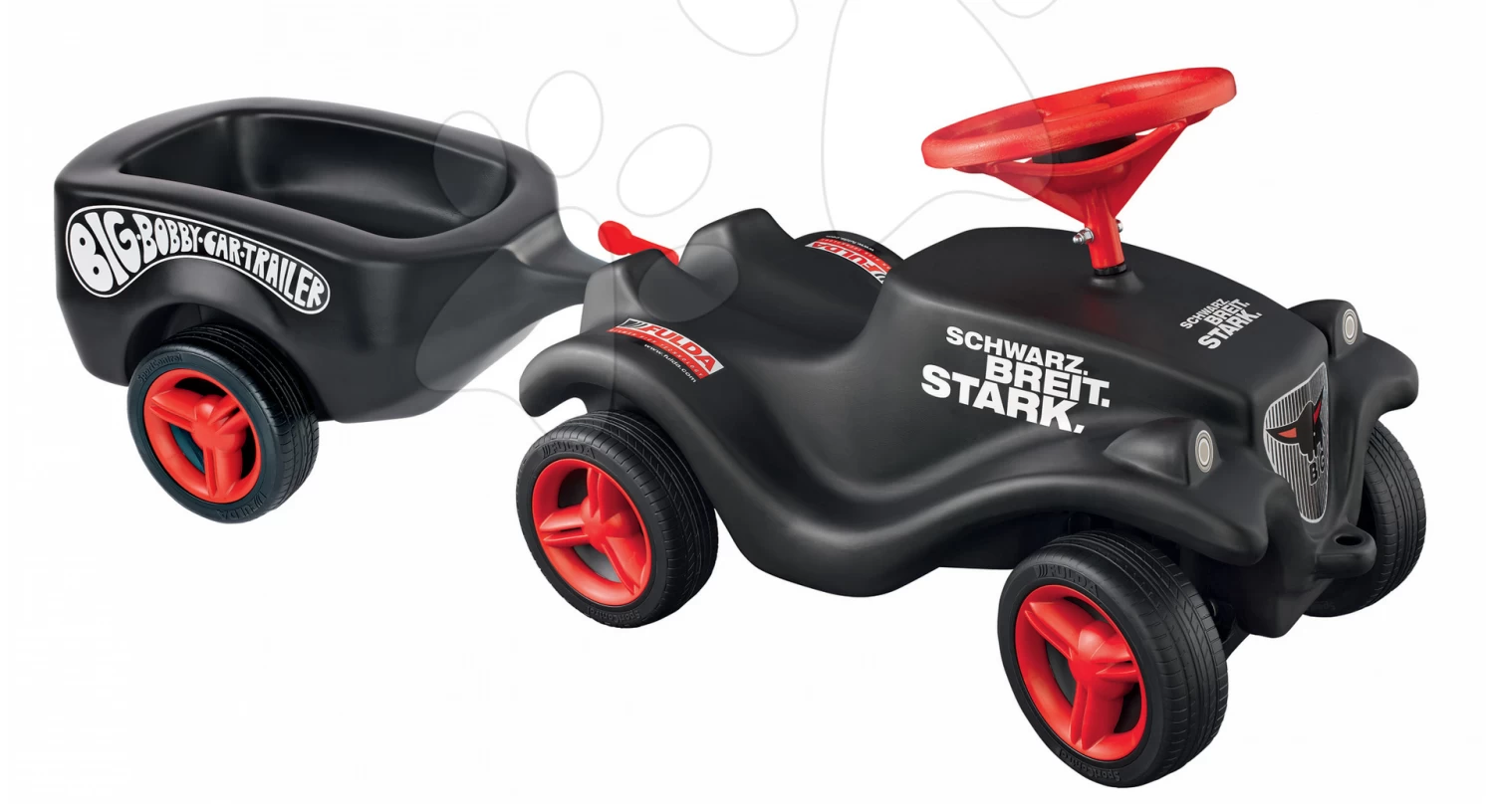 Beiwagen BIG Schwarz Für Rutschfahrzeuge New & Classic & Neo & Next & Scooter Ab 12 Monaten – Bild 3