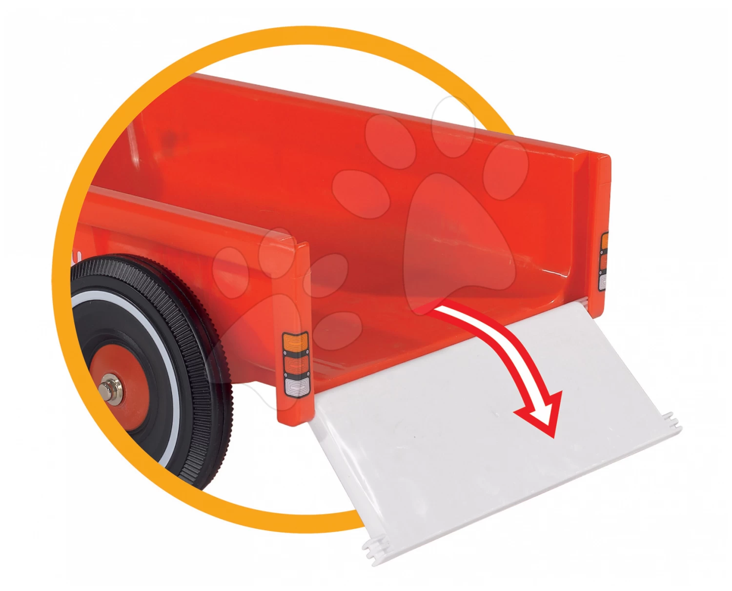 Quadratischer Anhänger BIG Rot Für Rutschfahrzeuge BIG New & Classic & Neo & Next & Scooter Roller Ab 12 Monaten