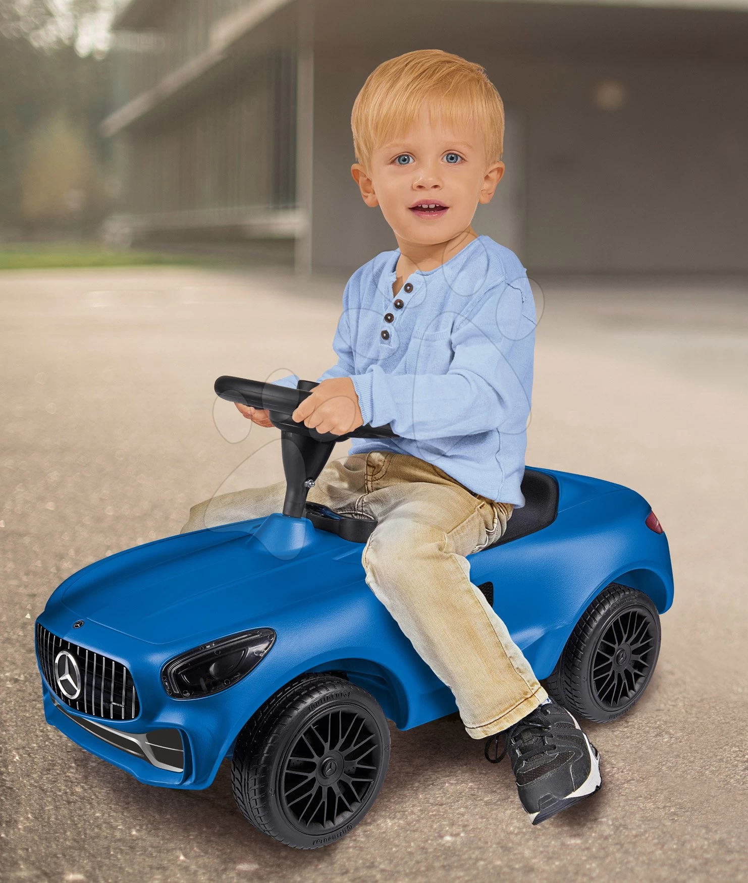 Rutschauto Auto Mercedes AMG GT Bobby BIG Mit Hornblau Ab 18 Monaten â Bild 7
