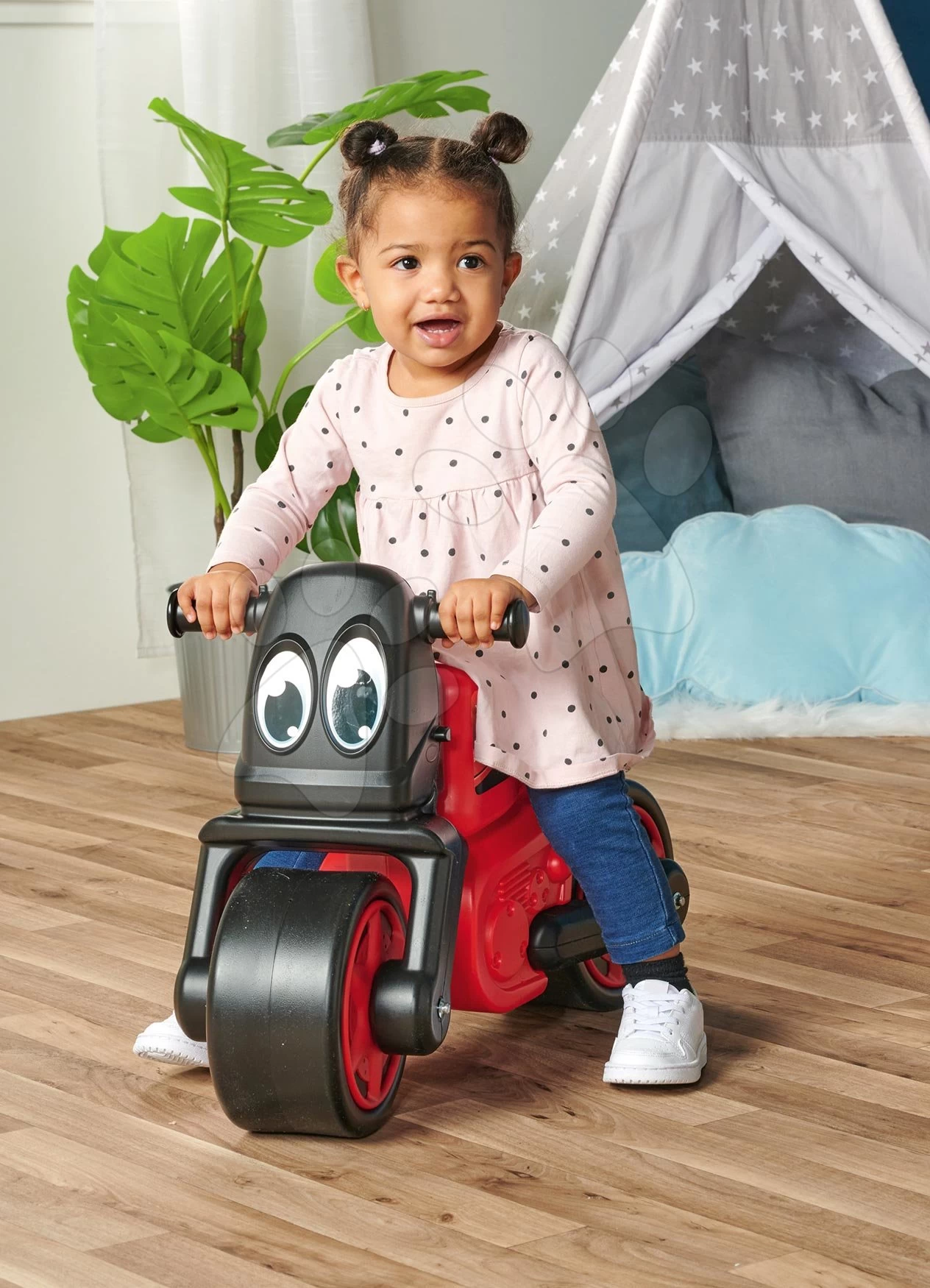 BIG Laufrad Motorrad Racing Bike Red Und Breite Stabile Räder Ab 18 Monaten – Bild 3