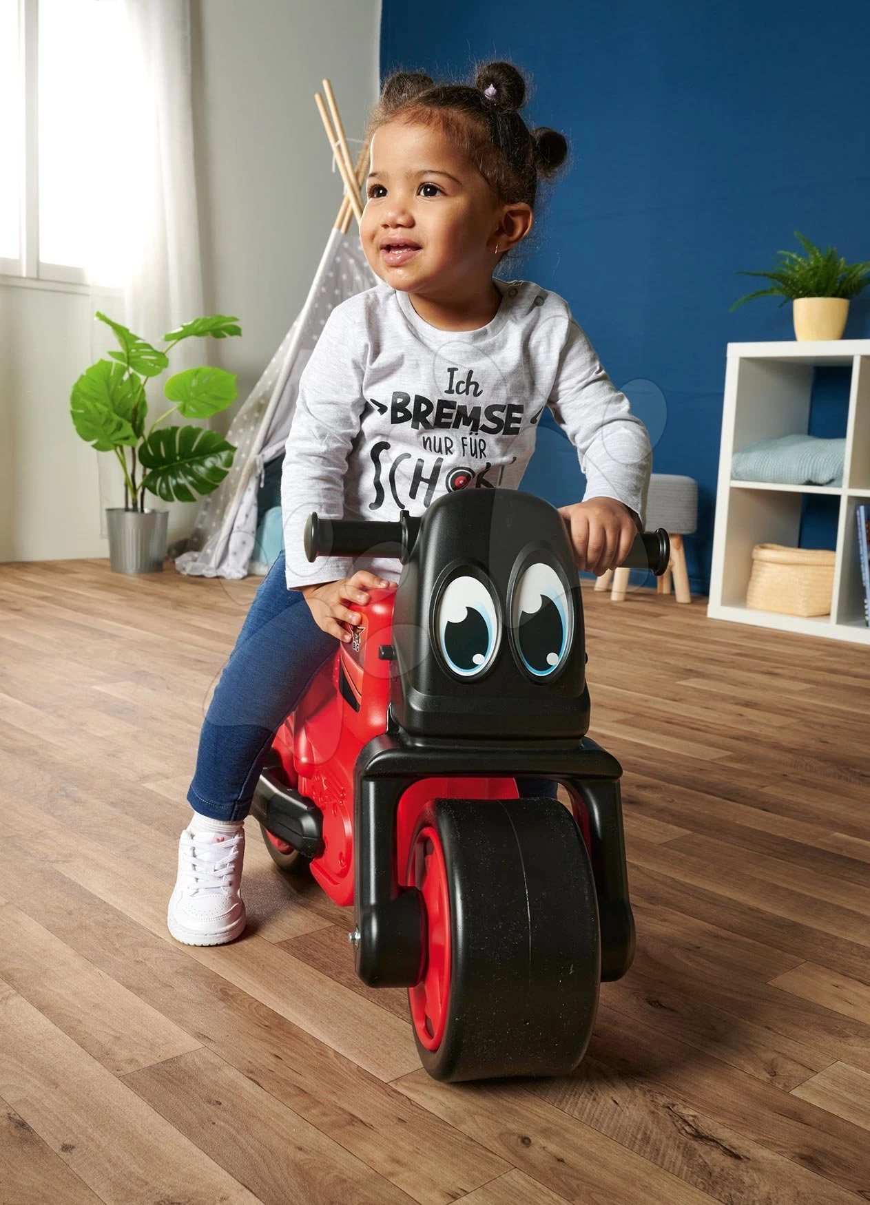 BIG Laufrad Motorrad Racing Bike Red Und Breite Stabile Räder Ab 18 Monaten – Bild 7