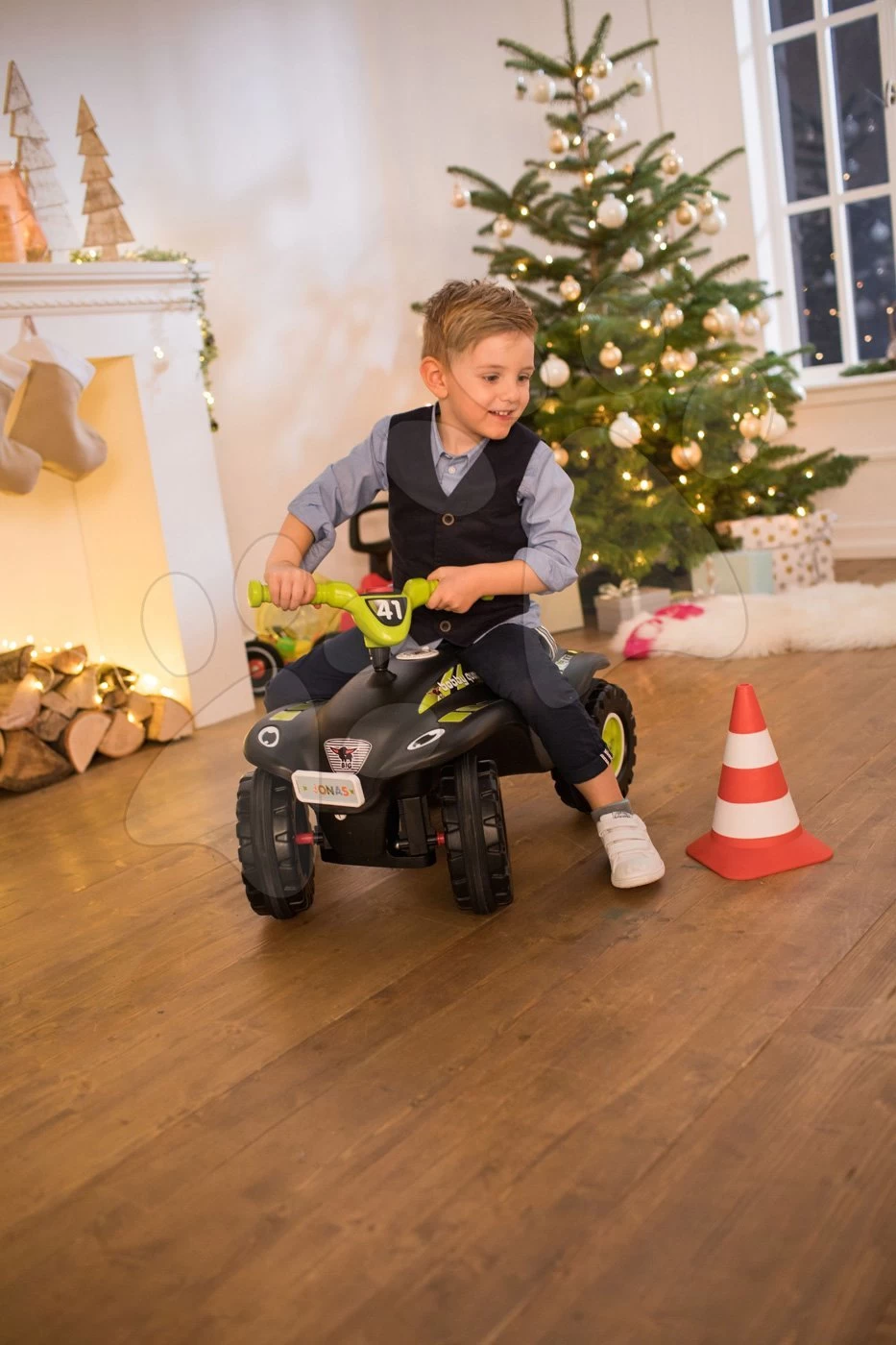 Set Simulator Elektronisch Space Driver Smoby Mit Rutschfahrzeug Quad Mit Hupe – Bild 9