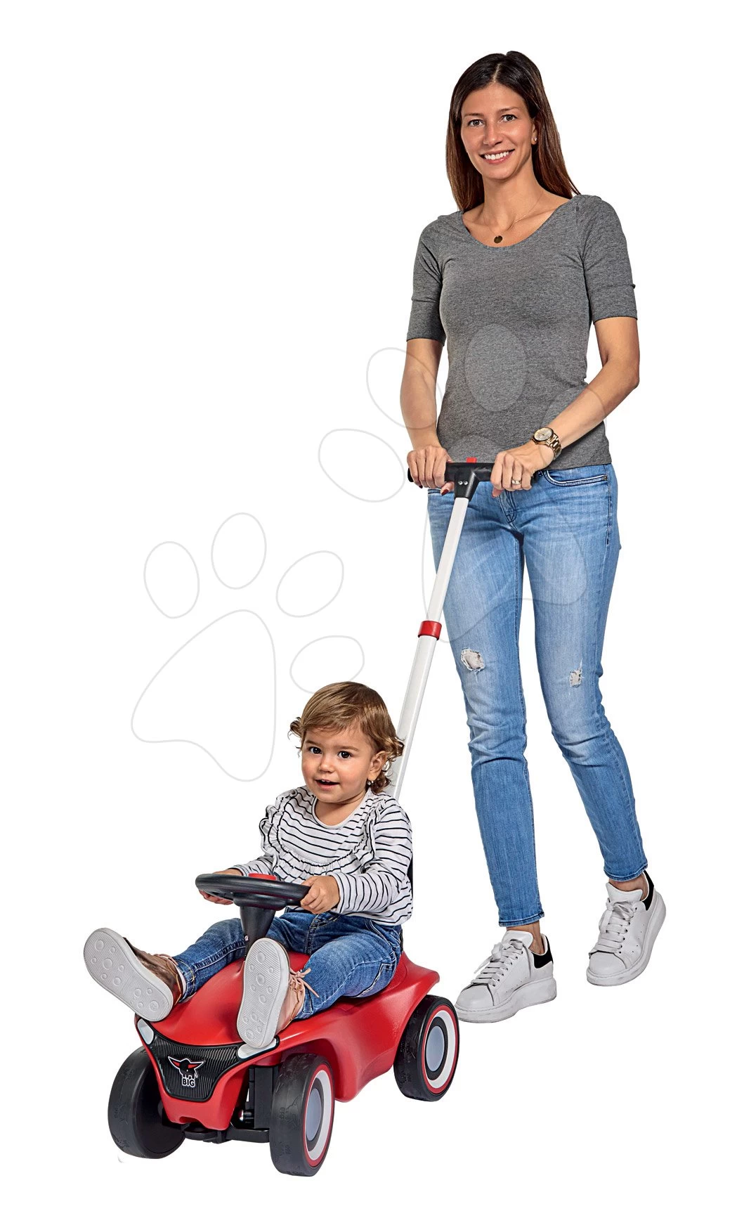 Führungsschiene Mit Ergonomischer Unterstützung Für Alle BIG New & Classic & Next & Neo Rutschfahrzeuge Höhenverstellbar 88-108 Cm Ab 12 Monaten – Bild 2