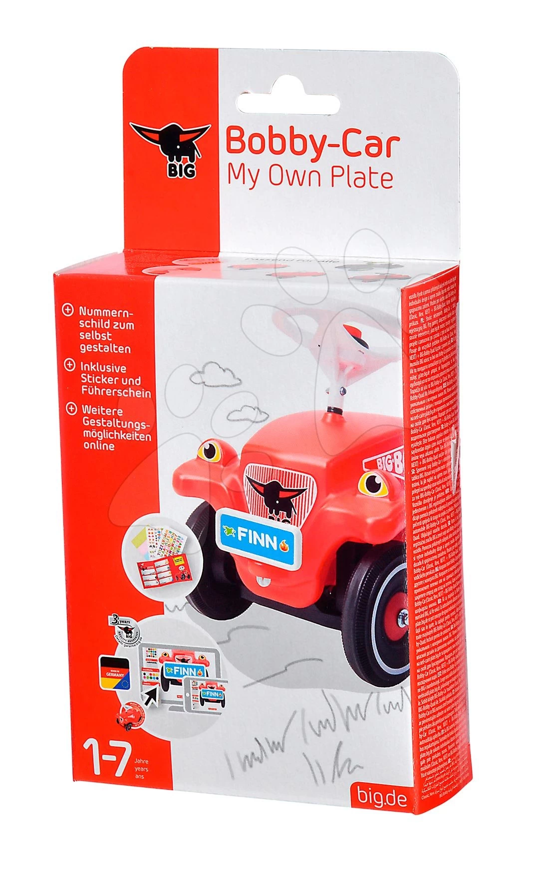 Marke Mit Name Und Führerschein BIG Für Rutschfahrzeuge New & Classic & Next & Neo Ab 12 Monaten – Bild 14