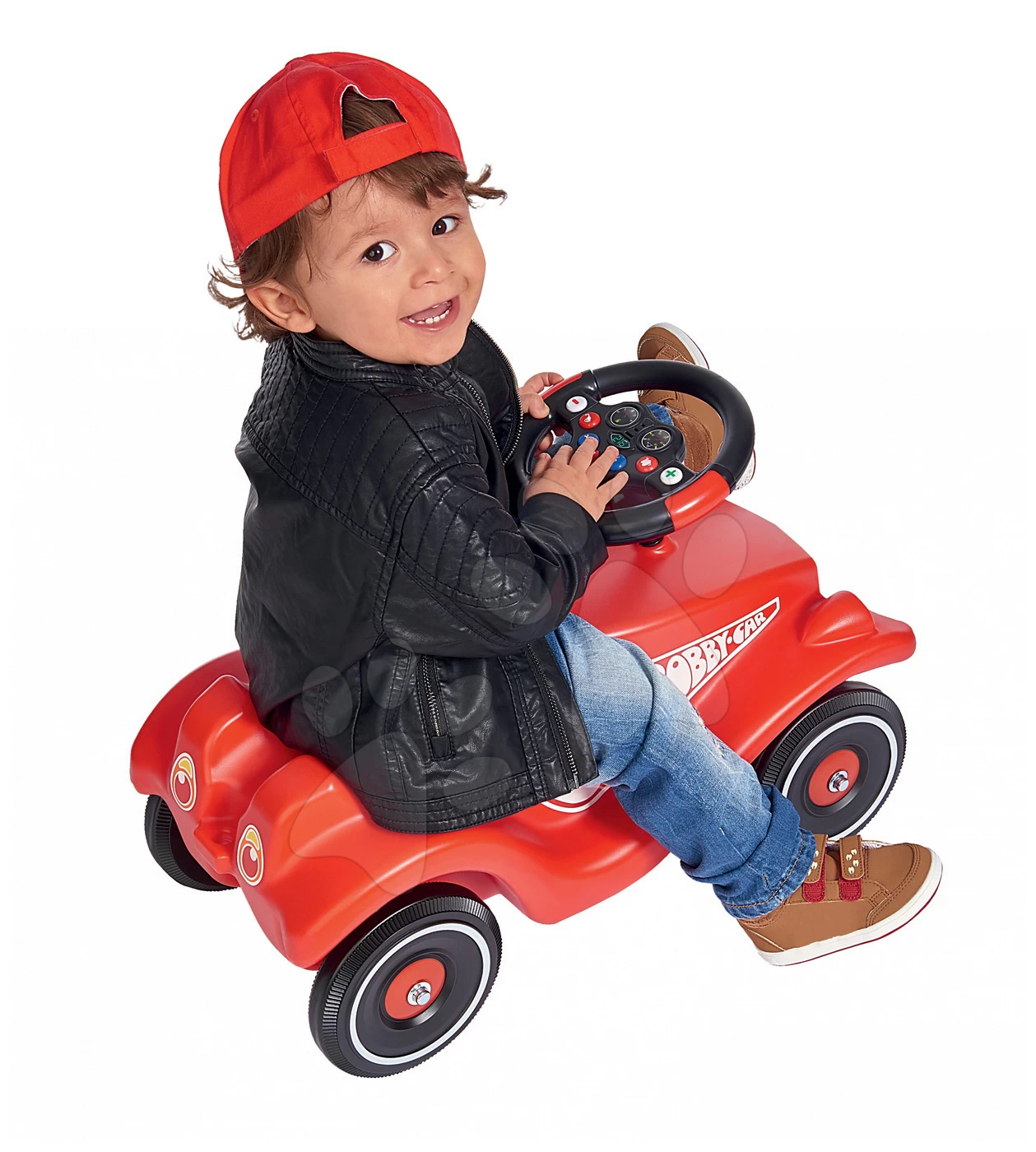 Interaktives Lenkrad BIG Mit Sound Für BIG New & Classic & Neo & Next Für Rutschfahrzeuge Schwarz Ab 12 Monaten – Bild 2