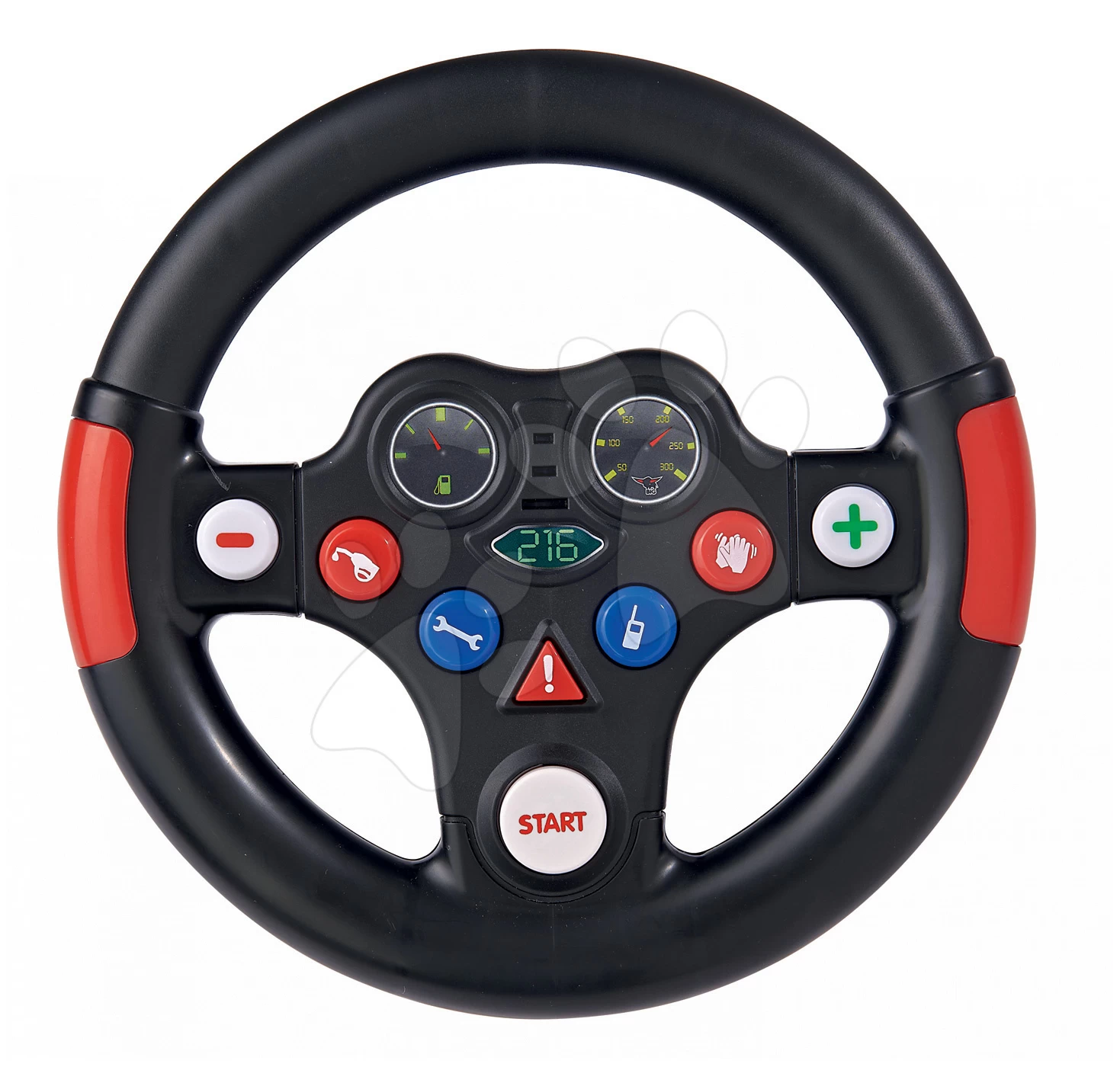 Trettraktor-Set Jim Loader BIG Mit Lader Und Anhänger Und Interaktivem Lenkrad Racing Mit Sound – Bild 10