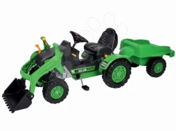 Trettraktor-Set Jim Loader BIG Mit Lader Und Anhänger Und My House