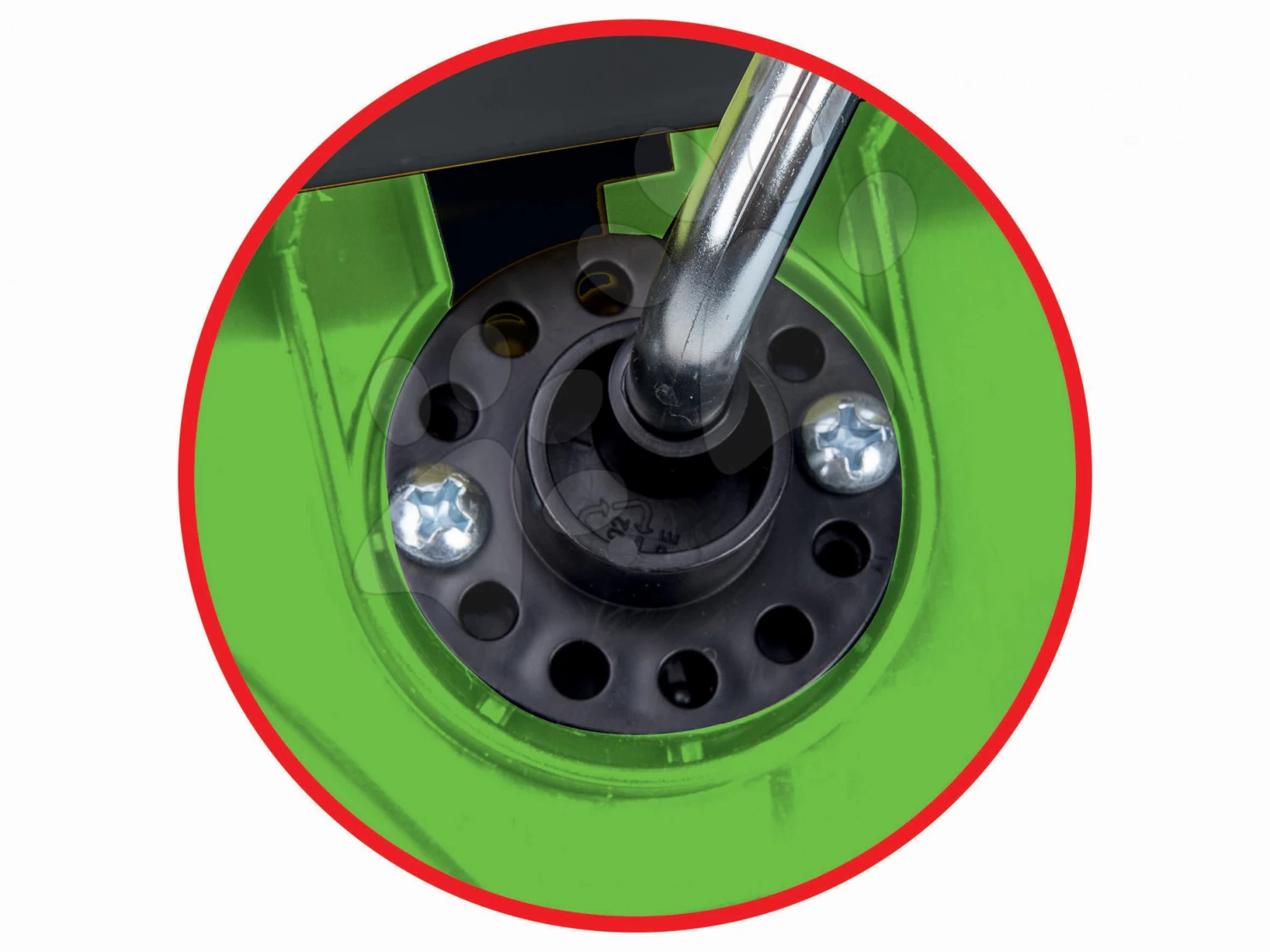 Trettraktor-Set Jim Loader BIG Mit Lader Und Anhänger Und Picknicktisch Mit Zwei Stühlen KidChair Red – Bild 3