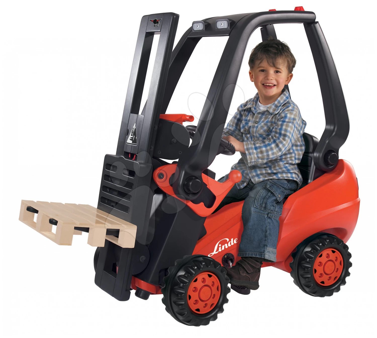 Rutschenset Toboggan Super Megagliss 2in1 Smoby Und Linde Gabelstapler Mit Einer Palette Ab 24 Monaten – Bild 7