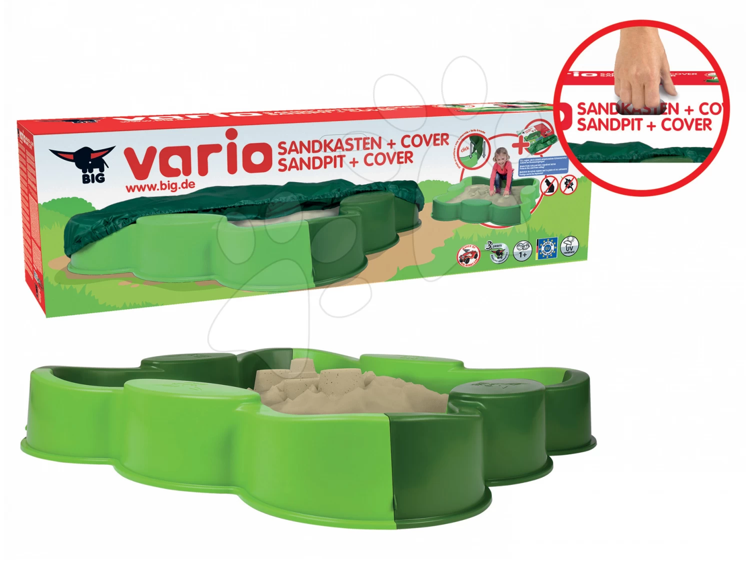 Set Rutsche Toboggan KS Smoby Mit Wasser Und Sandkasten Vierblättriges Kleeblatt Vario Mit Segel- Und Sportspielen – Bild 19