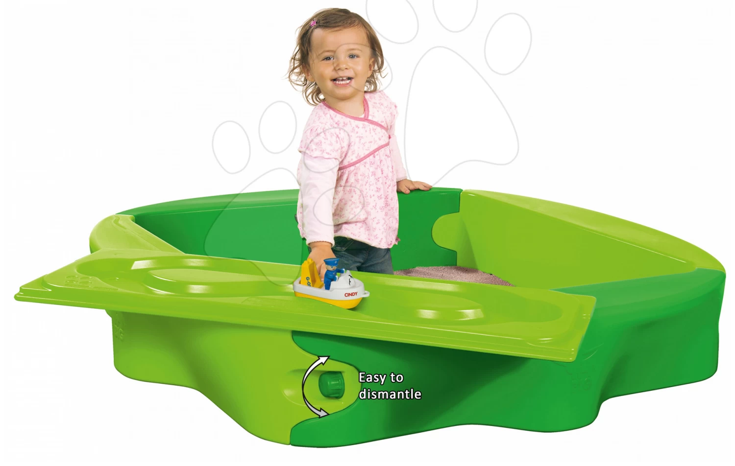 Rutschenset Toboggan Super Megagliss 2in1 Smoby Und Sandkasten Mit Abdeckung Und Wasserbahn Ab 24 Monaten â Bild 7