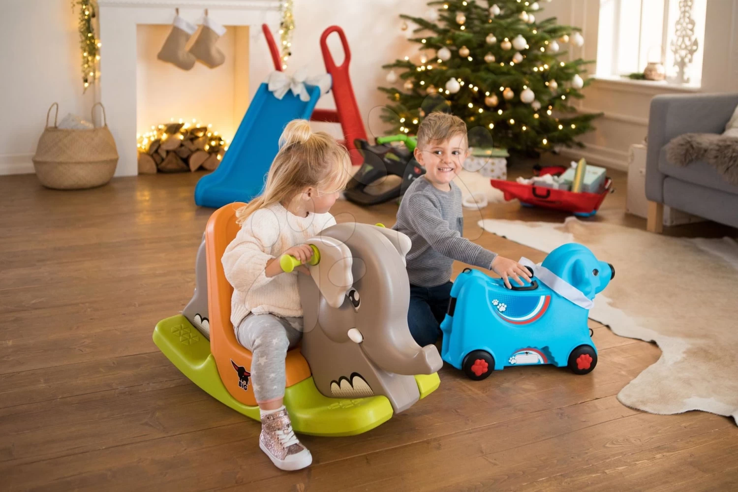 Werkstattset Black+Decker Smoby Mit 79 Zubehörteilen Und Einer Elefantenschaukel Mit Beweglichen Ohren – Bild 16