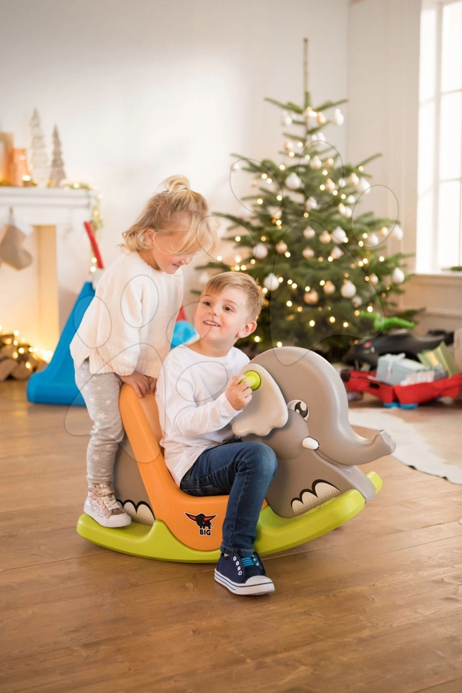 Werkstattset Black+Decker Smoby Mit 79 Zubehörteilen Und Einer Elefantenschaukel Mit Beweglichen Ohren – Bild 17