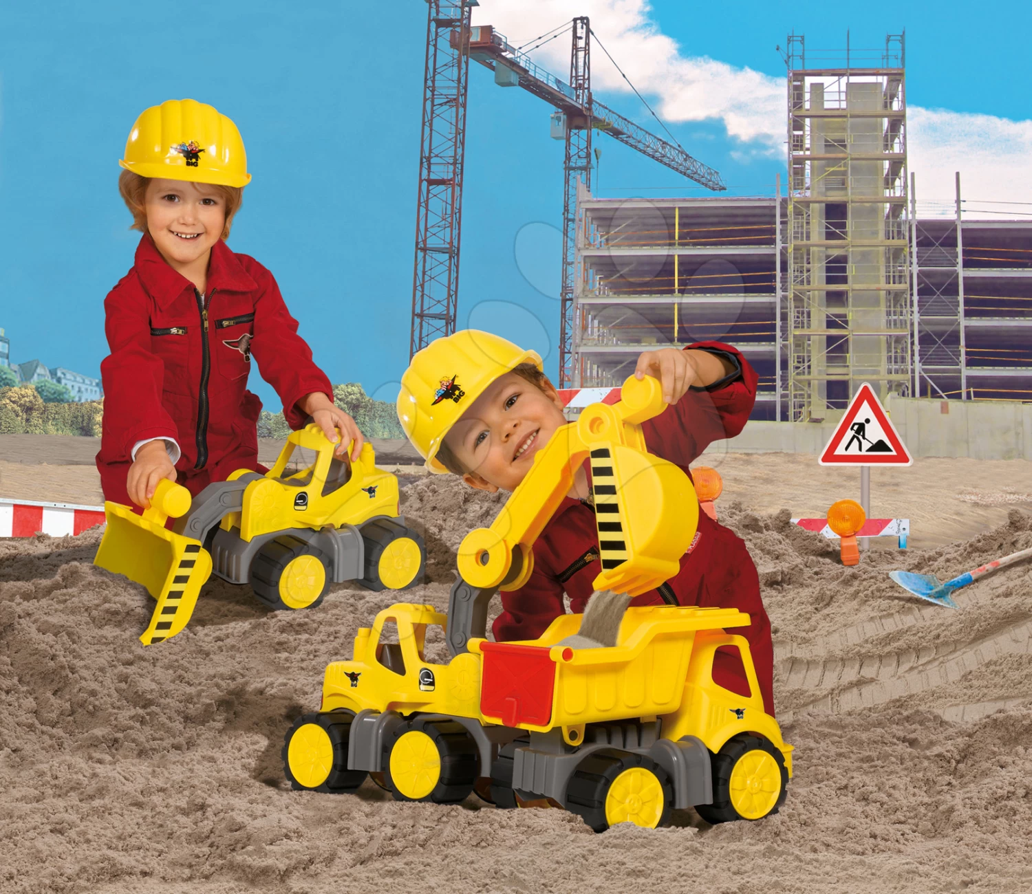 Set LKW Power BIG Und Bagger Power BIG Gelb – Bild 8