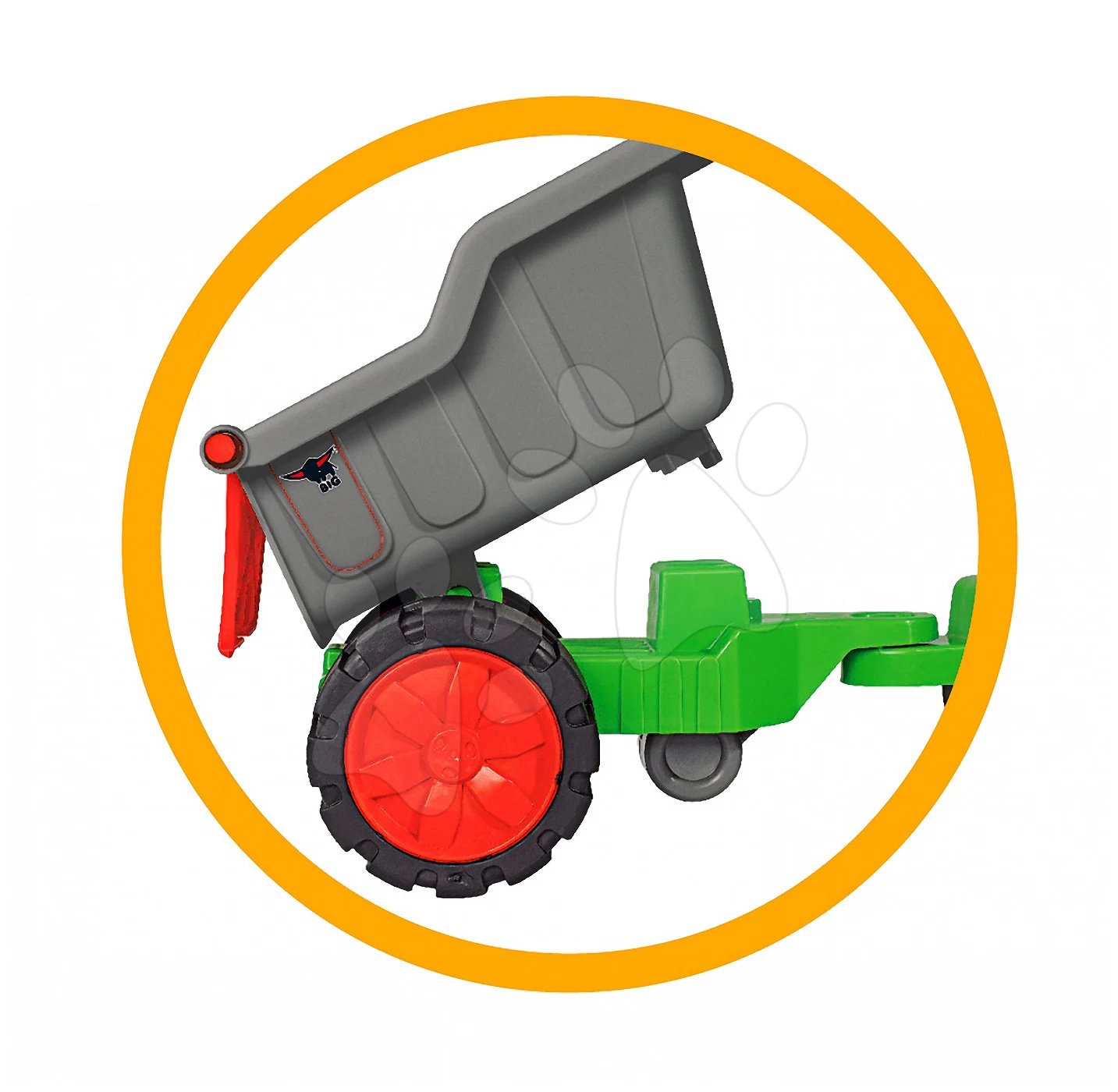 Trettraktor-Set Jim Loader BIG Mit Lader Und Anhänger Und Traktor Mit Lader Und Anhänger 66 Cm – Bild 10