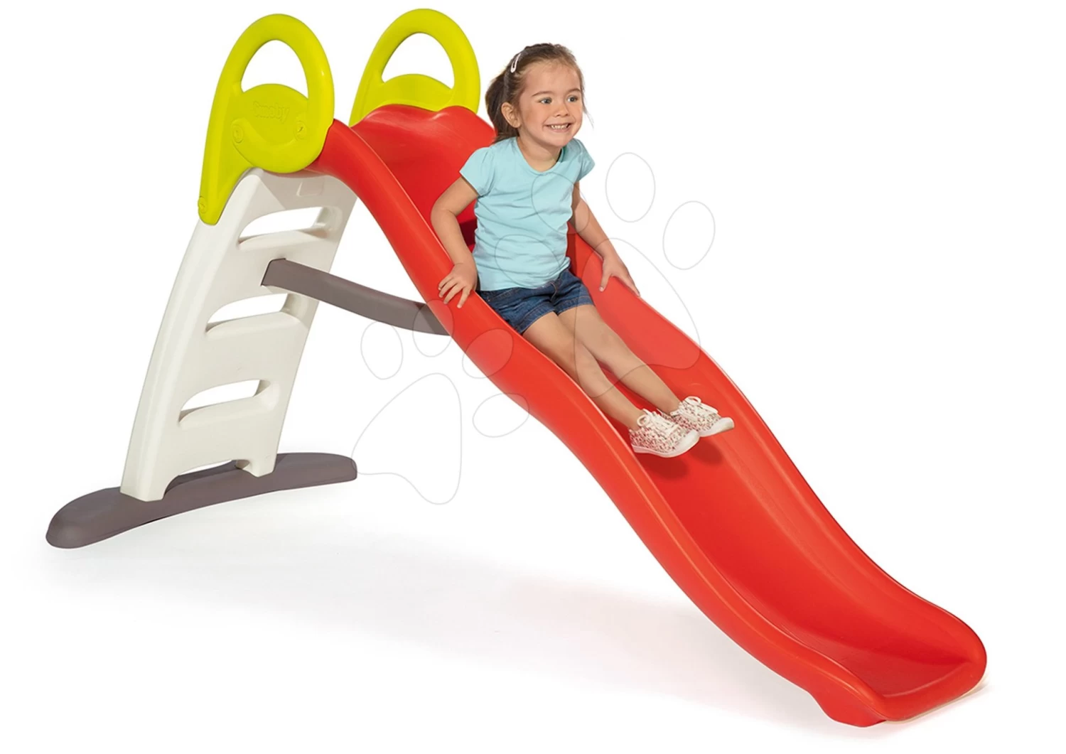 Rutschenset Toboggan Funny Länge 200 Cm Smoby Und Sandkasten Schmetterling Mit Springbrunnen 2*95 Liter – Bild 11