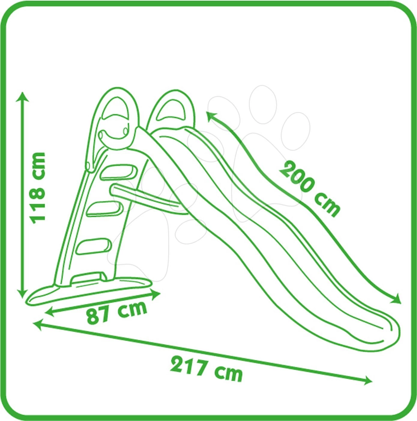 Rutschenset Mit Springbrunnen Funny Double Toboggan Smoby 2 Meter Und Sandkasten Tisch Für Wasser Und Sand – Bild 9