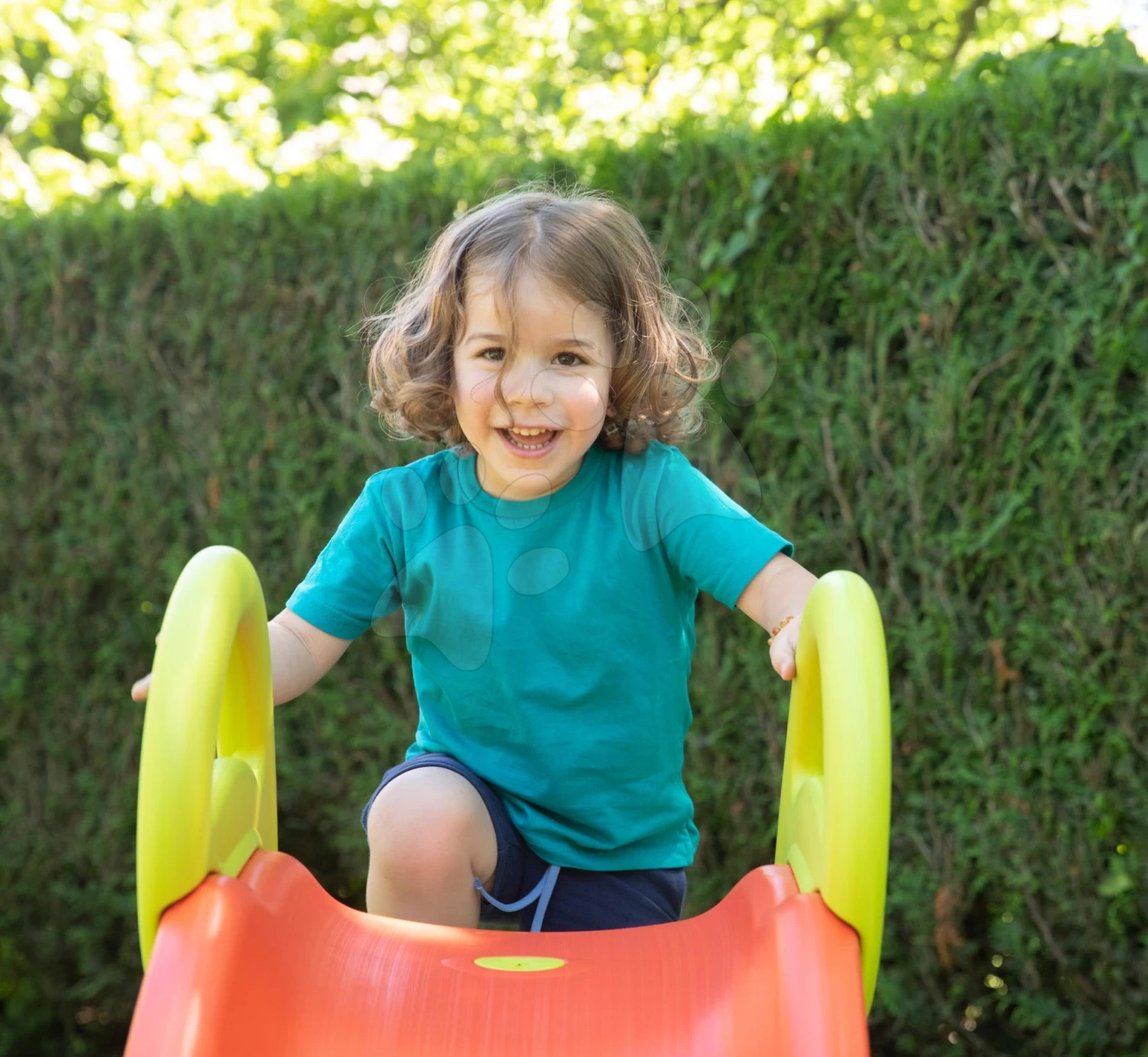 Rutschenset Mit Springbrunnen Funny Double Toboggan Smoby 2 Meter Und Sandkasten Tisch Für Wasser Und Sand – Bild 12
