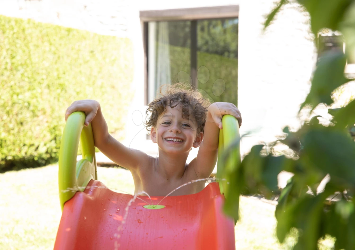 Set Rutsche Toboggan Funny Smoby Länge 200 Cm Und Eine Schaukel Mit Einer Metallstrukturhöhe Von 180 Cm Mit Dem Sandkasten – Bild 10