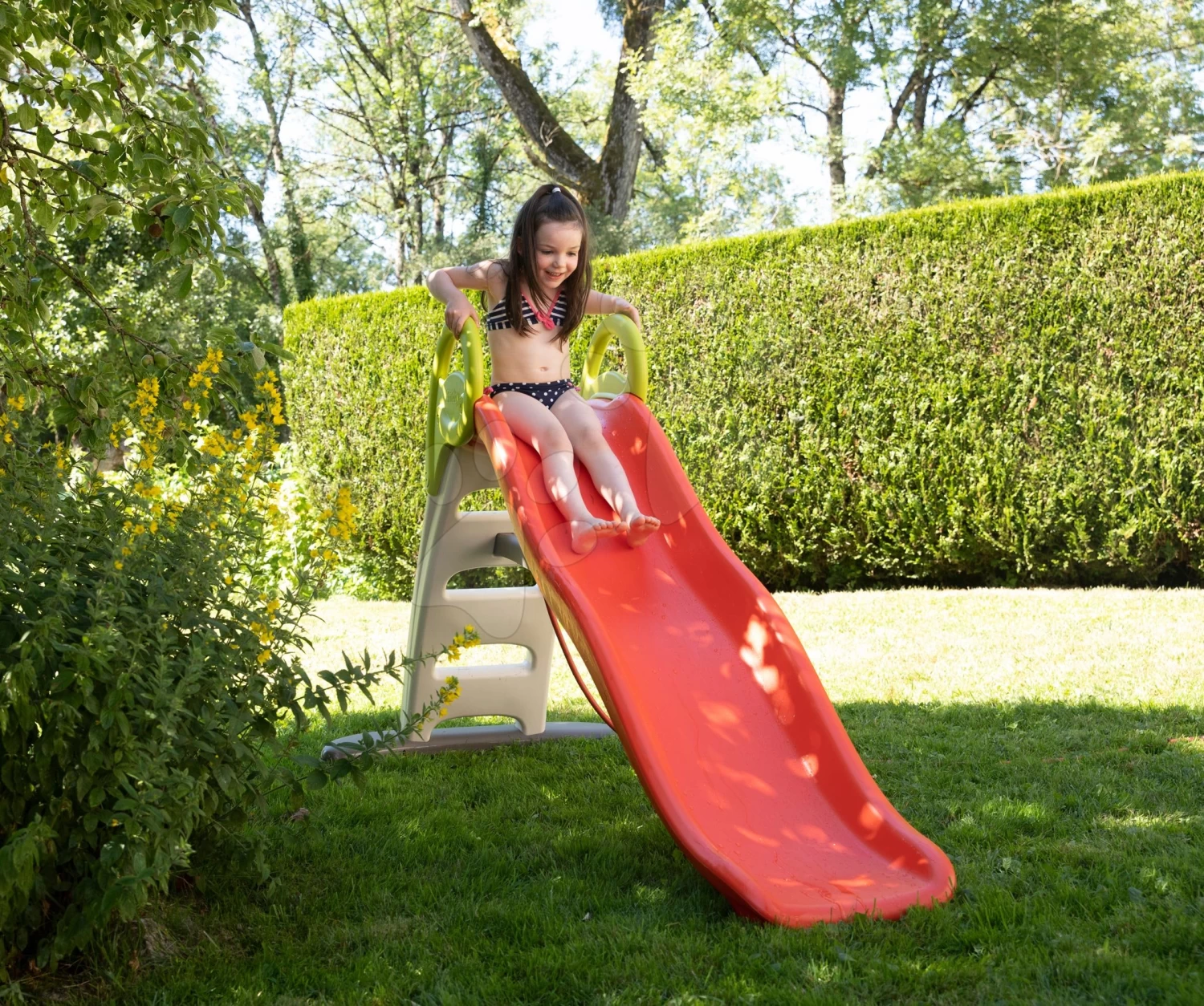 Set Rutsche Toboggan Funny Smoby Länge 200 Cm Und Eine Schaukel Mit Einer Metallstrukturhöhe Von 180 Cm Mit Dem Sandkasten – Bild 17