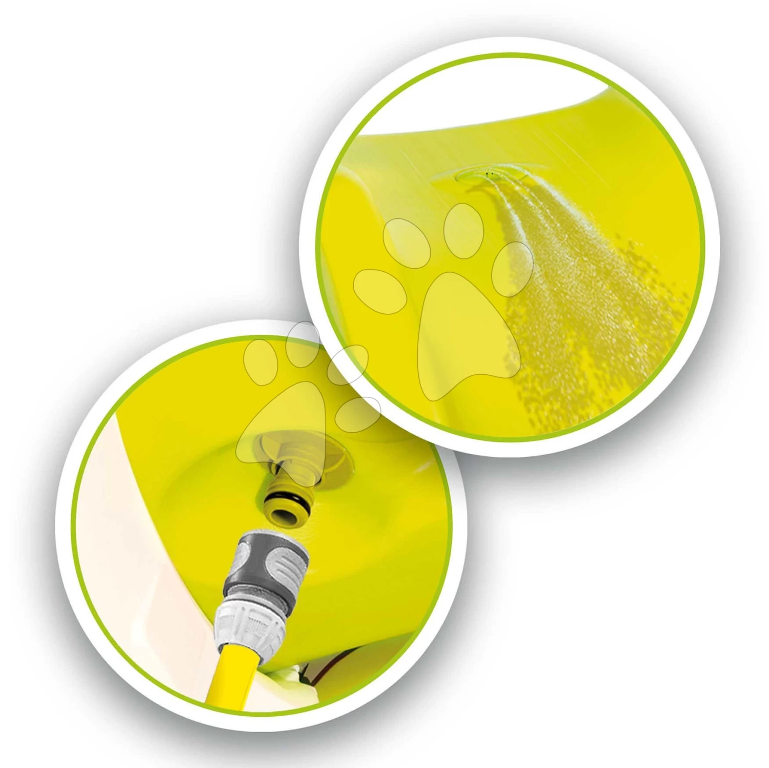 Rutsche Mit Springbrunnen Funny Slide Green Toboggan Smoby 2 Meter Doppelte Feste Struktur Mit UV-Filter Ab 24 Monaten â Bild 2