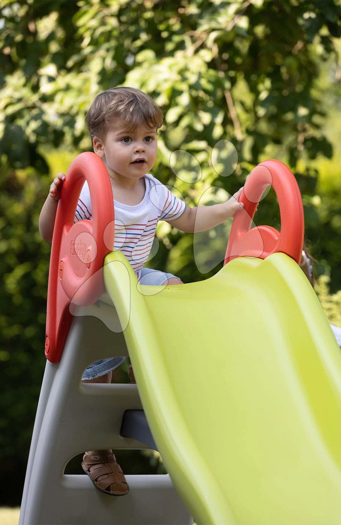 Rutsche Mit Springbrunnen Funny Slide Green Toboggan Smoby 2 Meter Doppelte Feste Struktur Mit UV-Filter Ab 24 Monaten â Bild 6