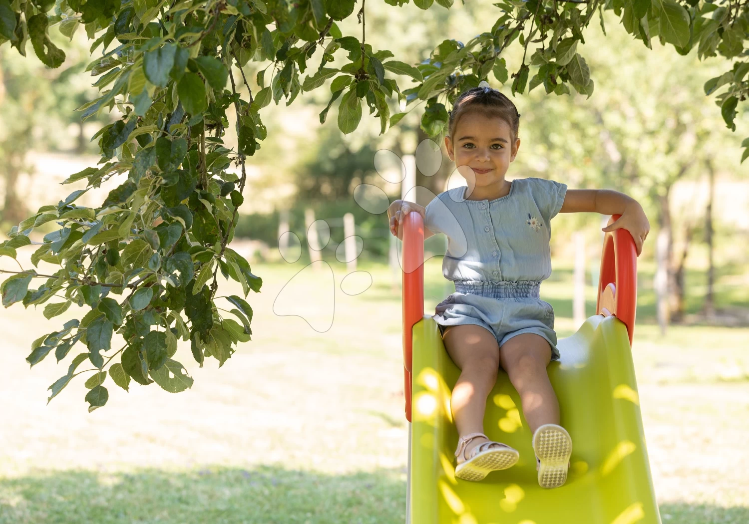 Rutsche Mit Springbrunnen Funny Slide Green Toboggan Smoby 2 Meter Doppelte Feste Struktur Mit UV-Filter Ab 24 Monaten â Bild 12