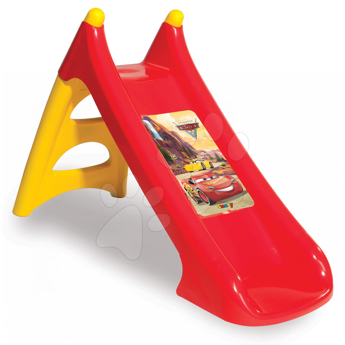 Set Rutsche Cars Toboggan XS Smoby Länge 90 Cm Und Wagenmit Eimer-Set Cars