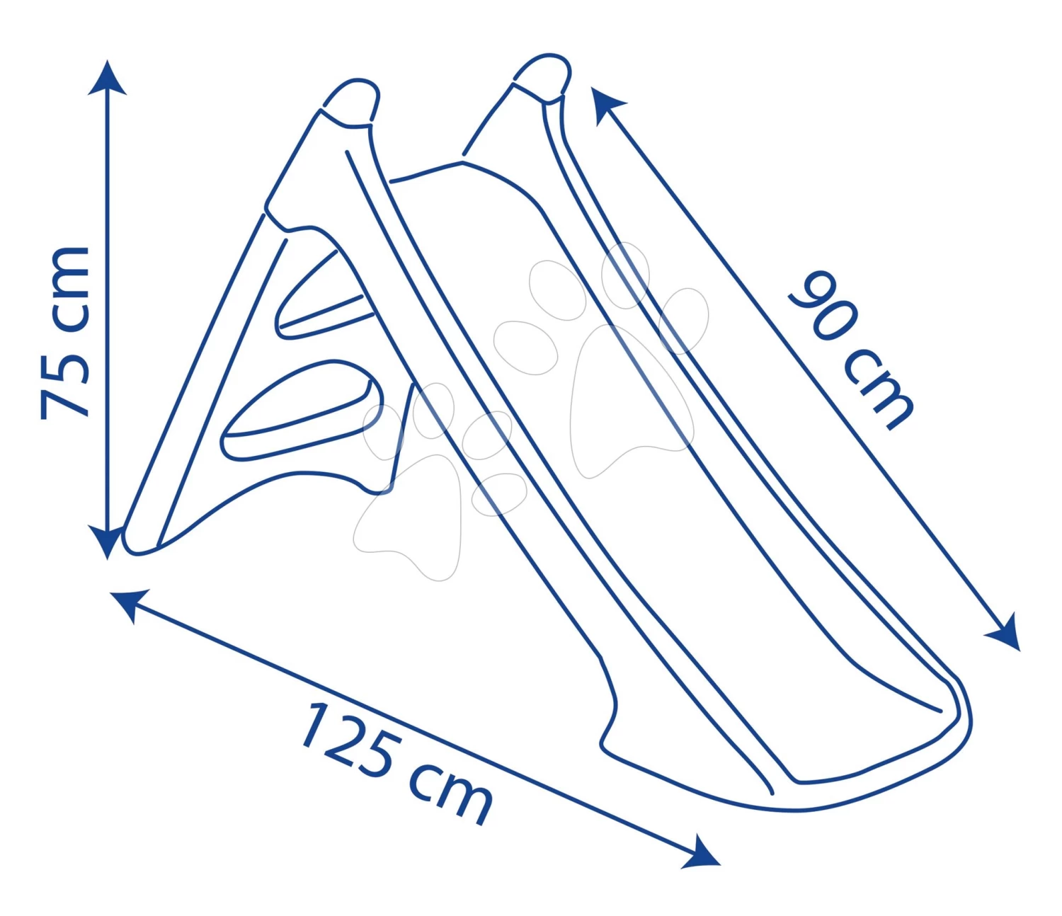 Rutsche Paw Patrol XS Slide Smoby 90 Cm Mit Wasserveranschluss Und UV-Filter Ab 24 Monaten SM820626