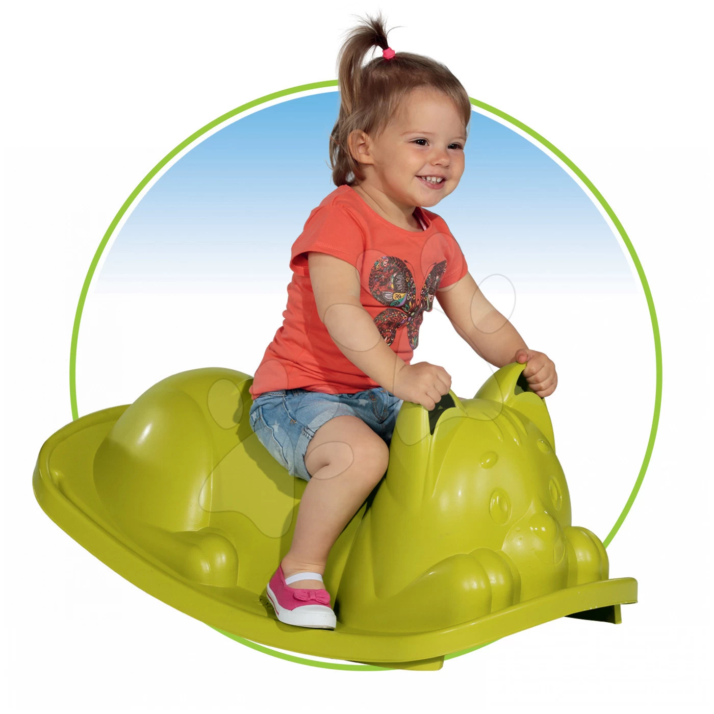 Set Rutsche Toboggan KS Smoby Mit Länge Von 150 Cm Und Schaukel-Kater Und Giesskanne Ab 24 Monaten – Bild 7