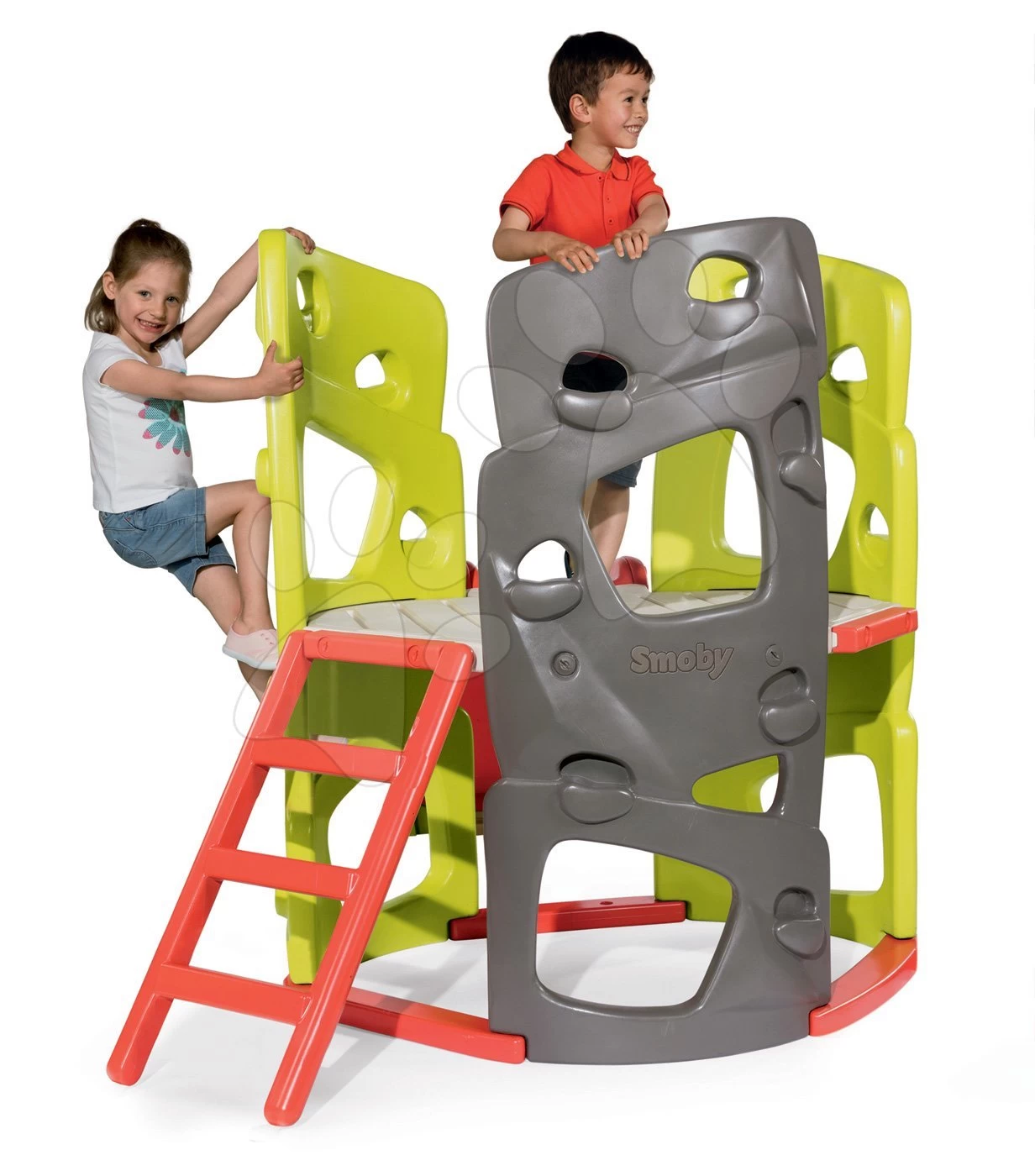 Set Rutsche Toboggan Super Megagliss 2v1 Smoby A Klettergerüst Multiactivity Climbing Tower Mit Kletterwänden Ab 24 Monaten – Bild 5