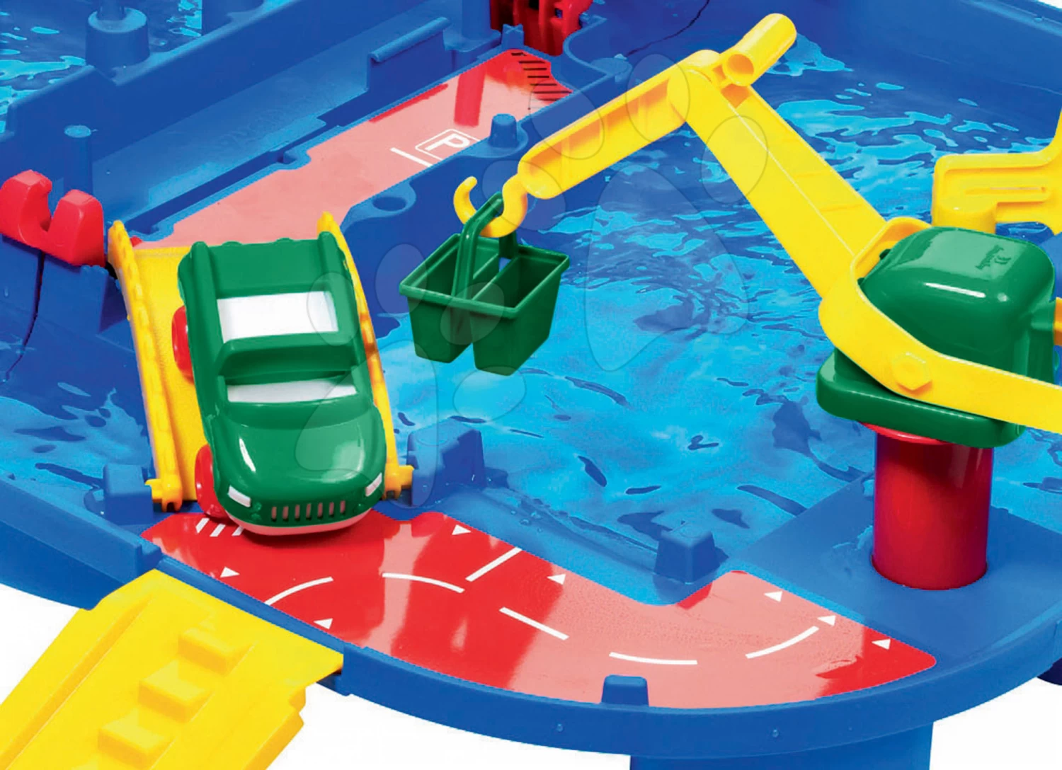 Rutschenset Toboggan KS Smoby Länge 150 Cm Mittel Und Aquaplay Lock Box Wasserbahn Im Koffer Mit Damm Mit Wasserpumpe Ab 24 Monaten – Bild 7