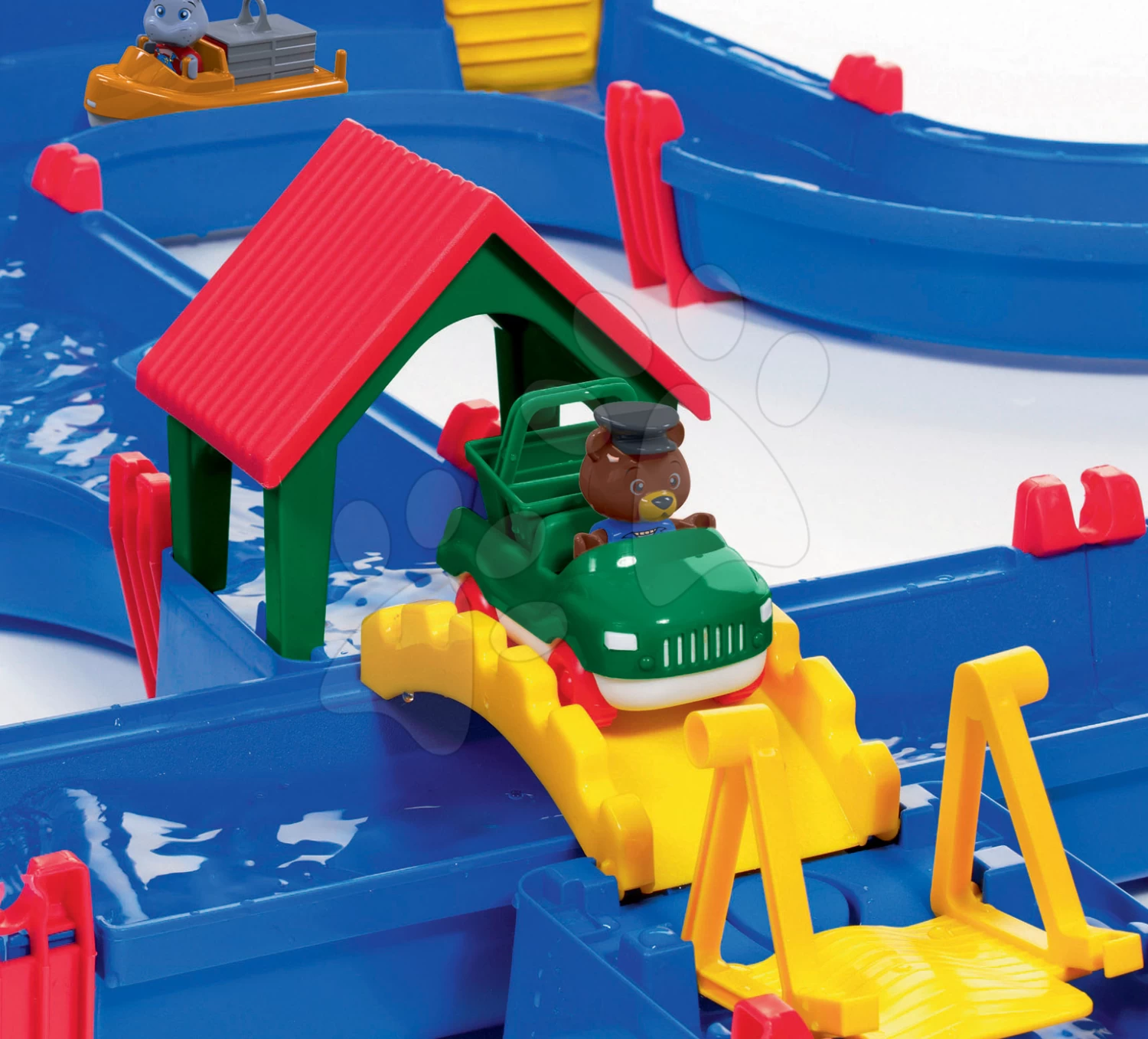 Rutschenset Toboggan KS Smoby Mit Wasser Und Die Aquaplay-Wasserbahn Mit Damm Und Booten – Bild 17
