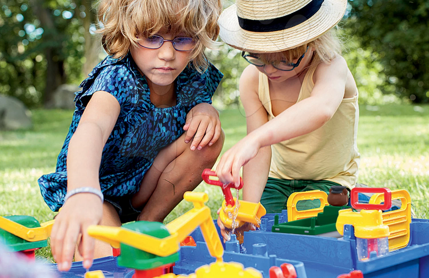 Rutschenset Toboggan KS Smoby Mit Wasser Und Die Aquaplay-Wasserbahn Mit Damm Und Booten – Bild 19