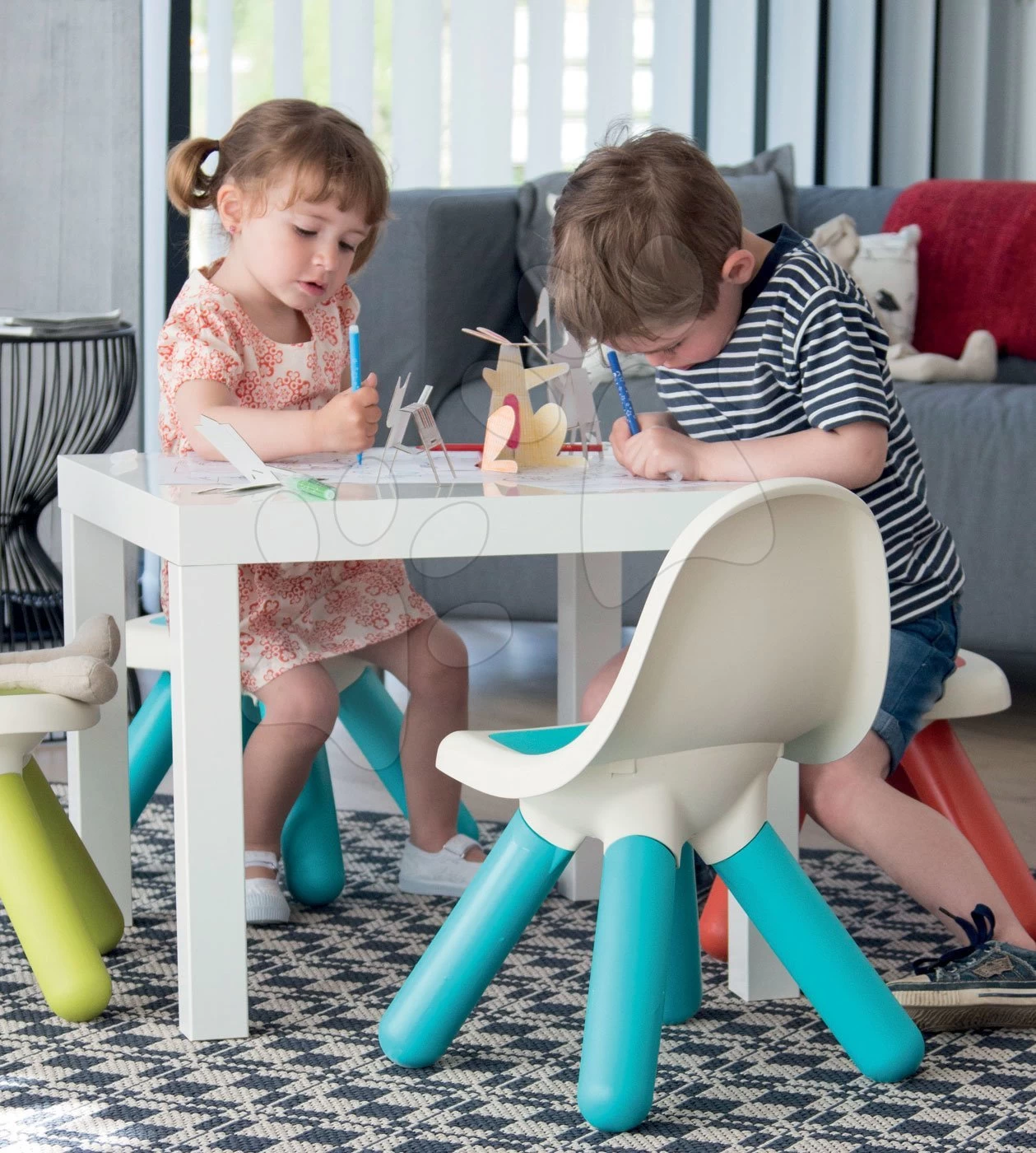 Set Laden Market Smoby Mit Elektronischer Registrierkasse Und Stühlen KidChair – Bild 14