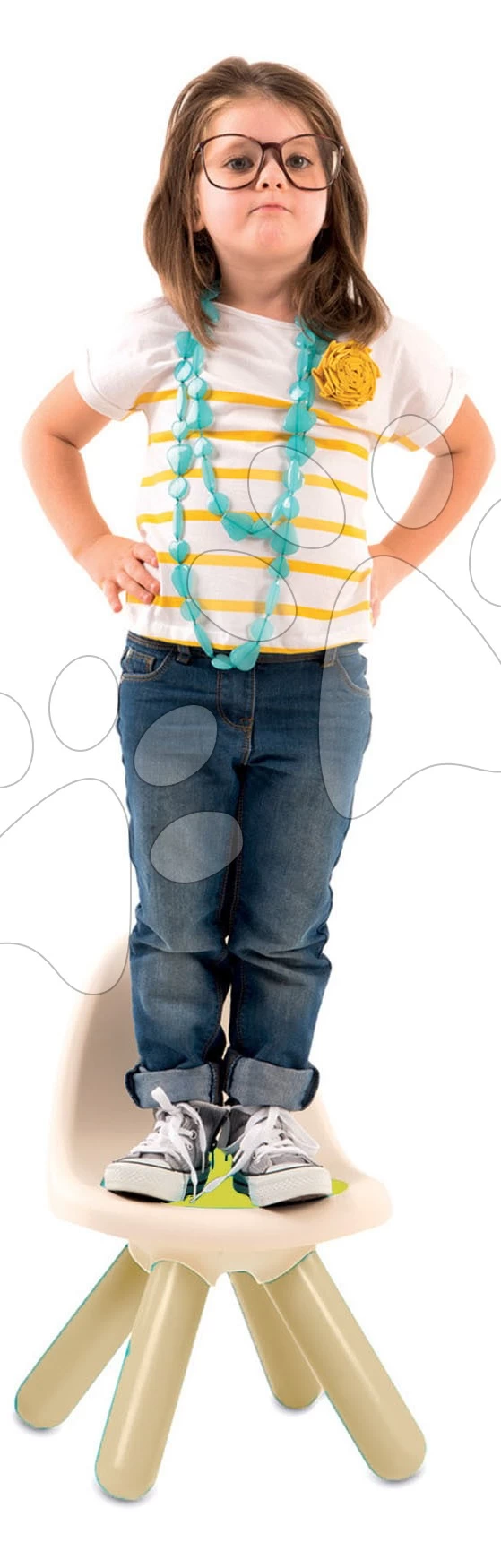 Set Rutsche Toboggan Super Megagliss 2in1 Smoby Länge 3,75 / 1,5 M Und Picknicktisch Mit Zwei Stühlen KidChair Ab 24 Monaten – Bild 6