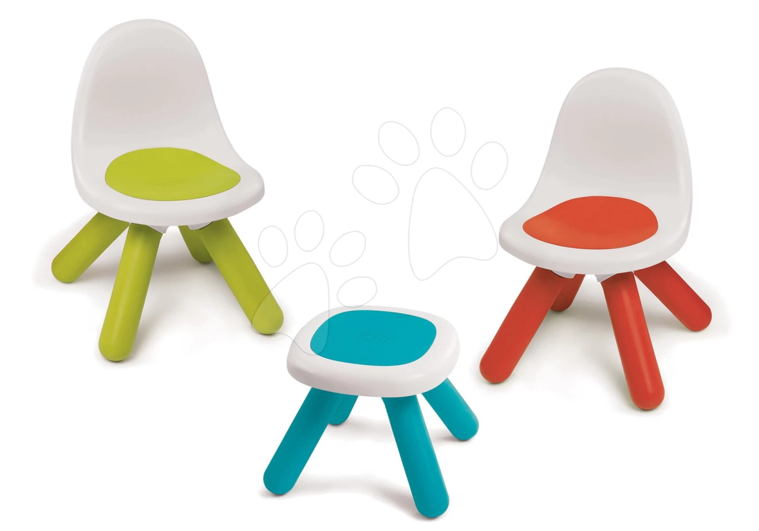 Trettraktor-Set Jim Loader BIG Mit Lader Und Anhänger Und Picknicktisch Mit Zwei Stühlen KidChair Red – Bild 6