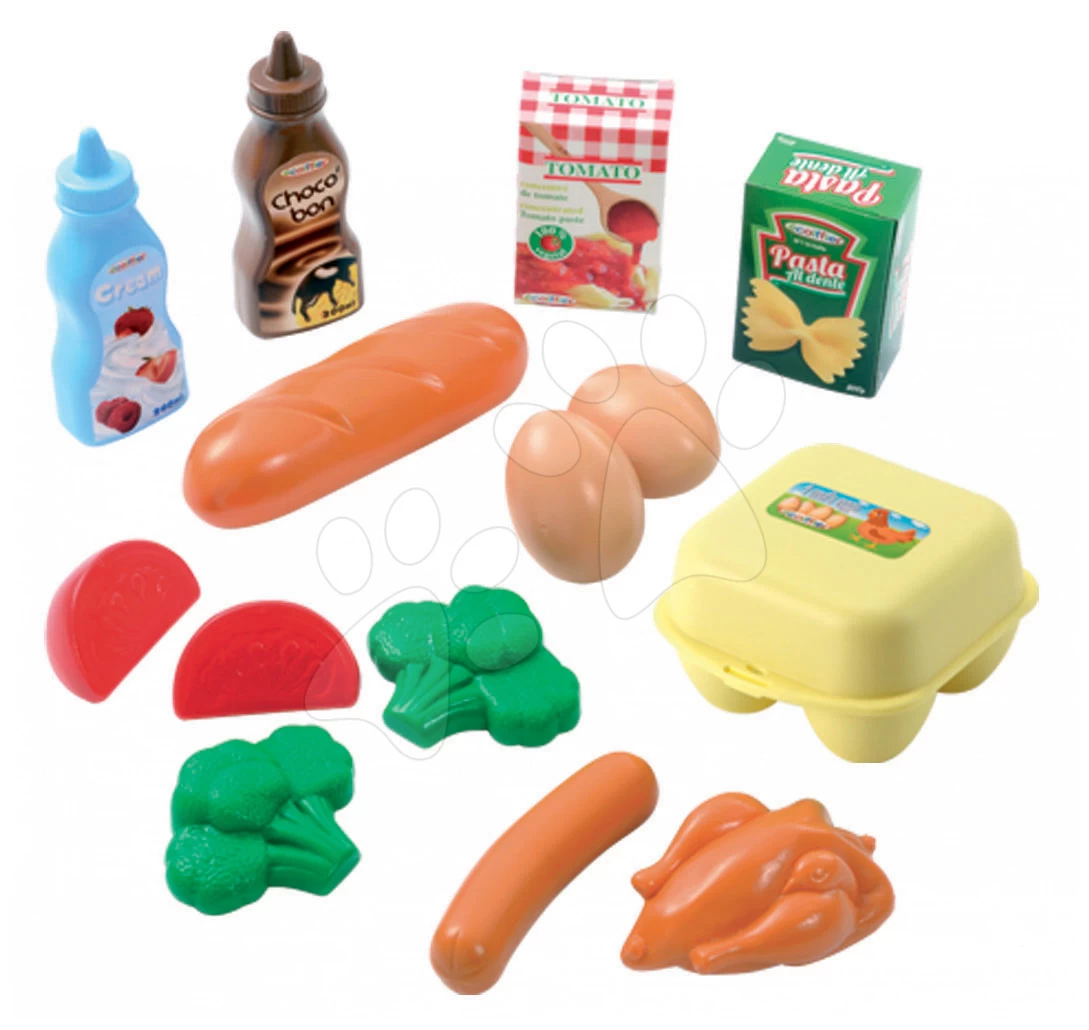 Set Laden Market Smoby Mit Elektronischer Kasse Und Lebensmittel Im Netz Bubble Cook – Bild 7