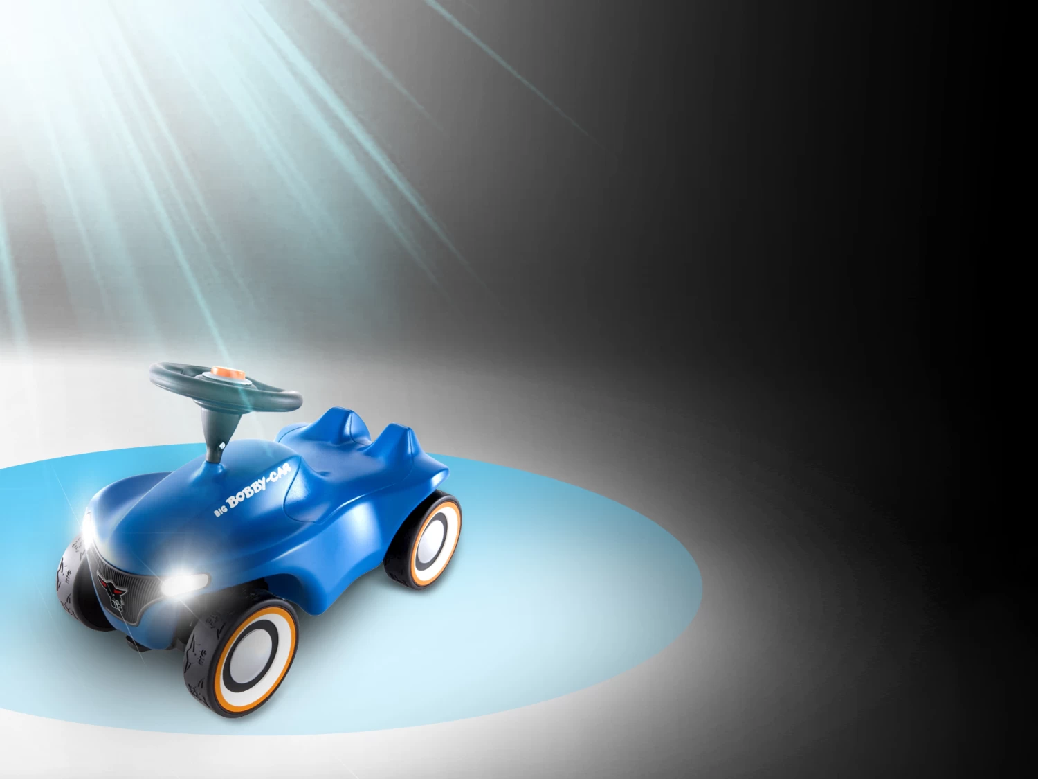 Rutschfahrzeug Bobby Car Neo BIG Blau Mit Dem Ton Mit Gummirädern Und Gitter Maske Ab 12 Monaten – Bild 17