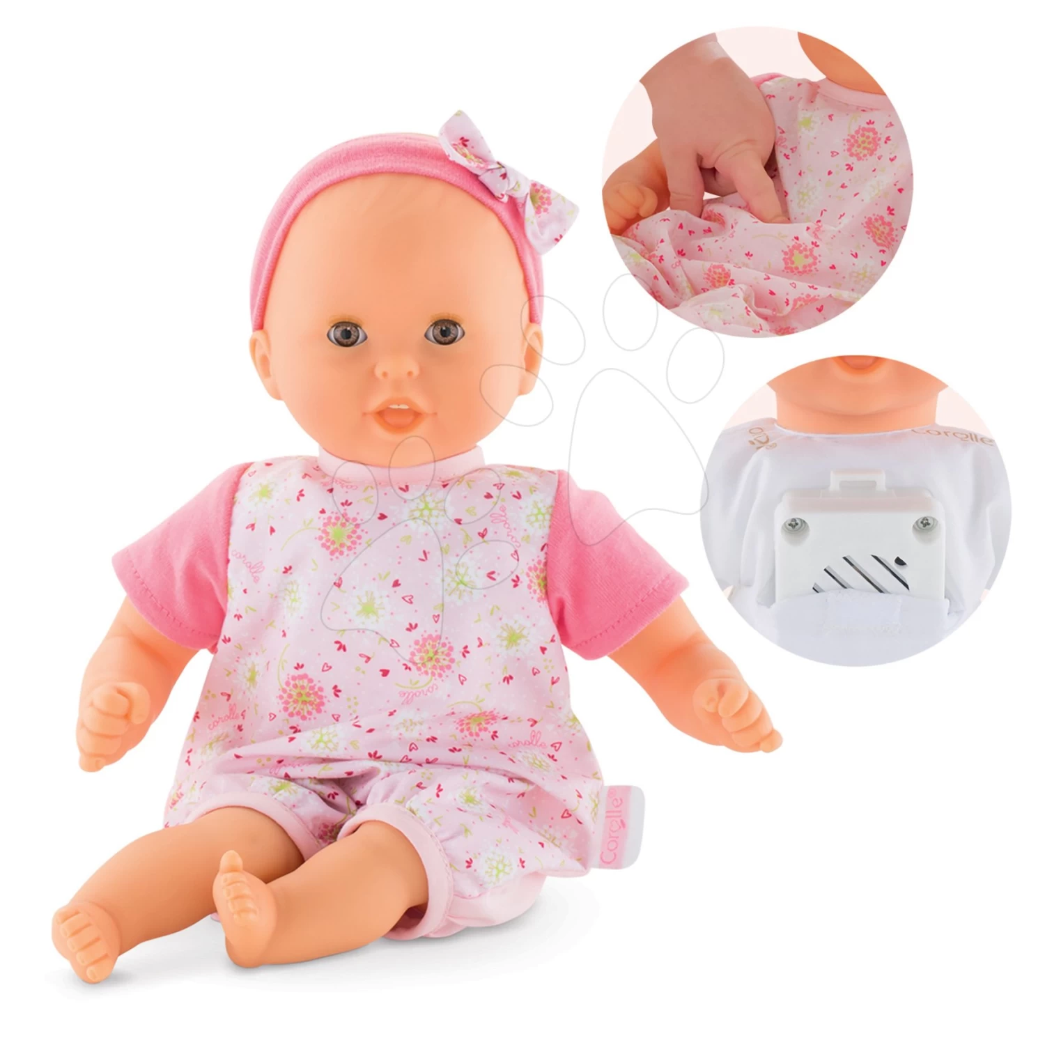 Balance-Rutscherset Mit Korb Corolle Comfort Smoby Und Puppe Luise Mit 4 Sounds Und 3 Melodien â Bild 3