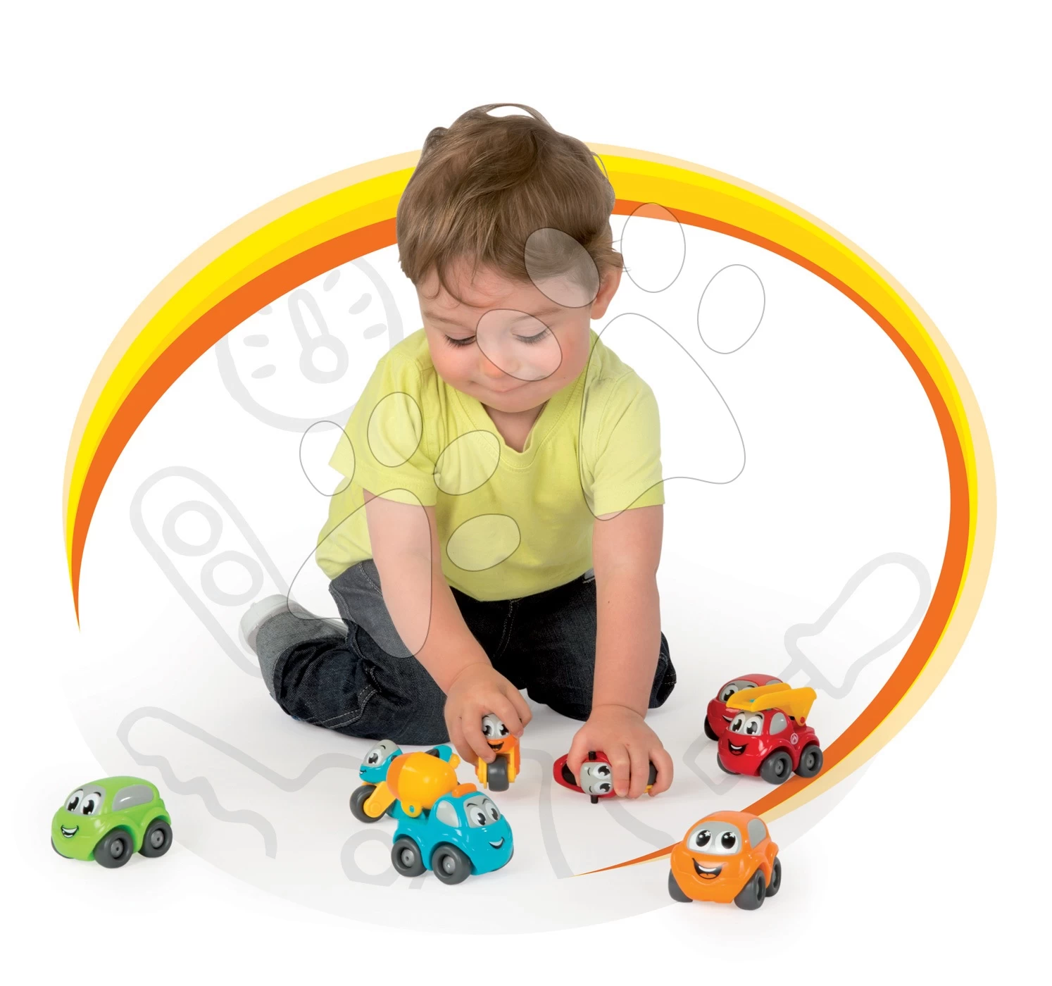 Set Autobahn,springend Vroom Planet Mega Jump Smoby Und Bagger Mit Sitz Maxi Power Ab 18 Monaten â Bild 4