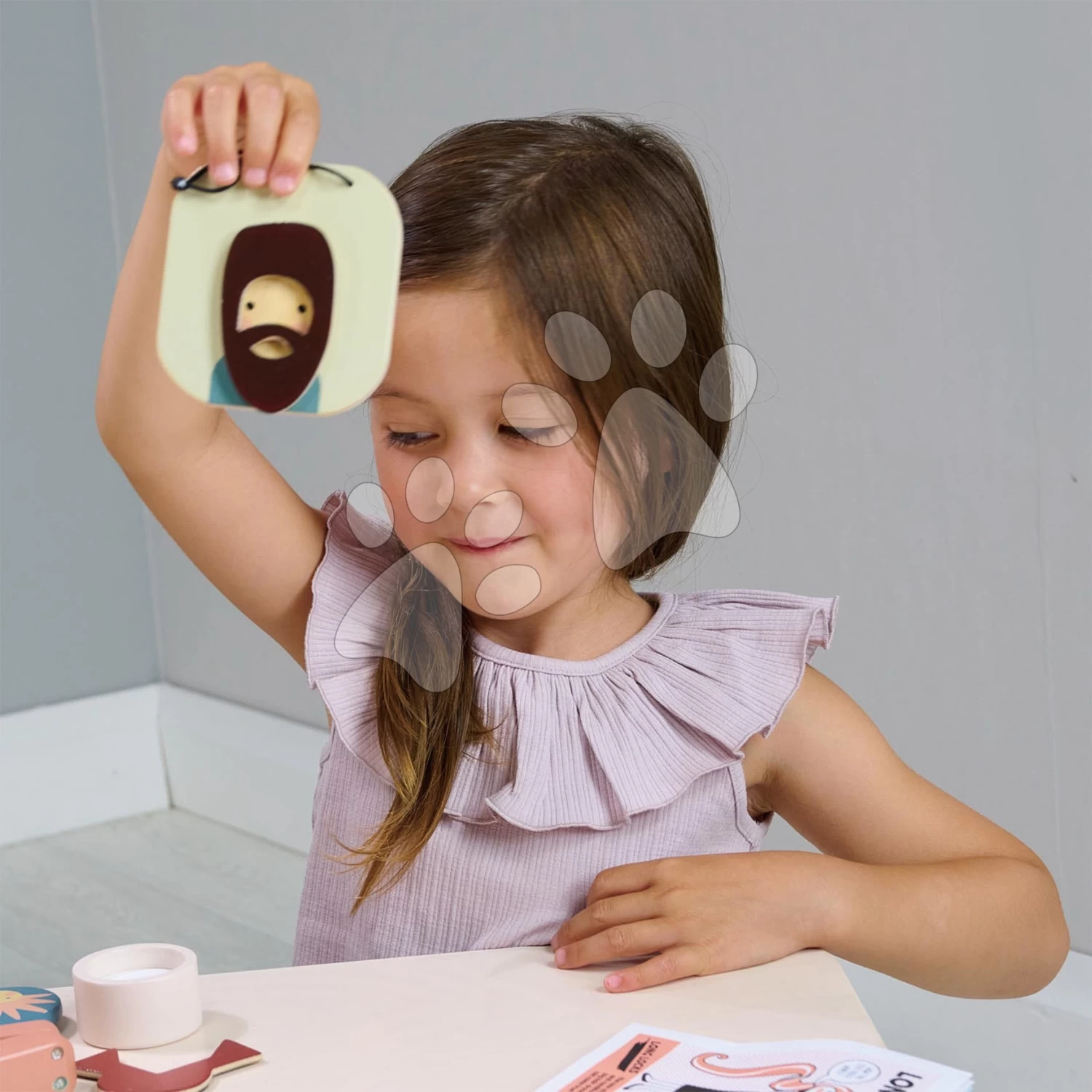 Friseursalon Aus Holz Für Eine Puppe Hair Salon Tender Leaf Toys Mit Drehspiegel Und 18 Zubehörteilen Ab 3 Jahren – Bild 5