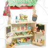 Waldladen Aus Holz Mit Theater Woodland Stores And Theatre Tender Leaf Toys Mit Puppen Und Tasche
