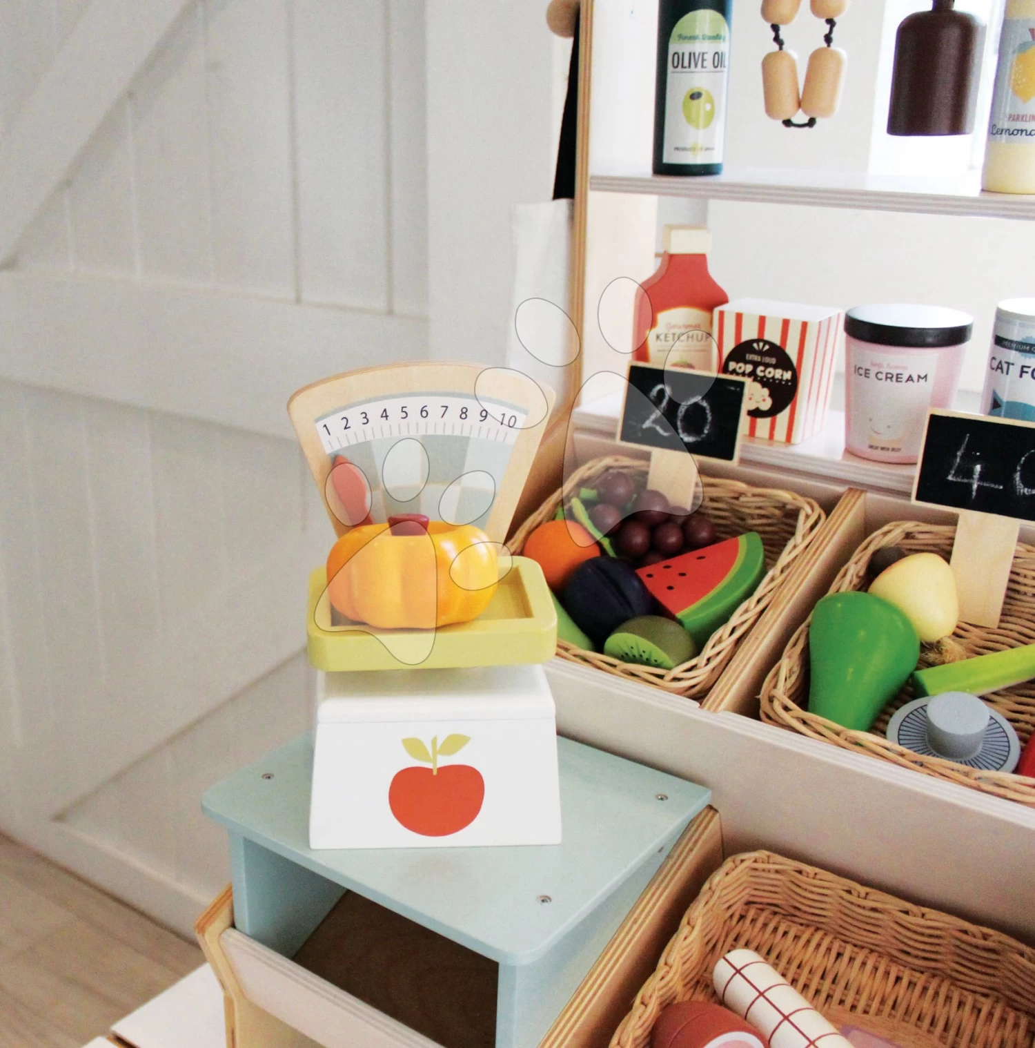 Holzwaage Market Scales Tender Leaf Toys Zum Wiegen Von Lebensmitteln – Bild 2