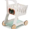 Einkaufswagen Aus Holz Shopping Cart Tender Leaf Toys Mit Fach Und Tafel TL8261